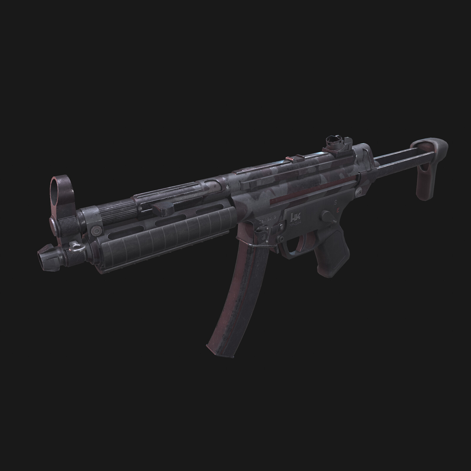 Artstation Mp 5 Fps Game Ready Gun