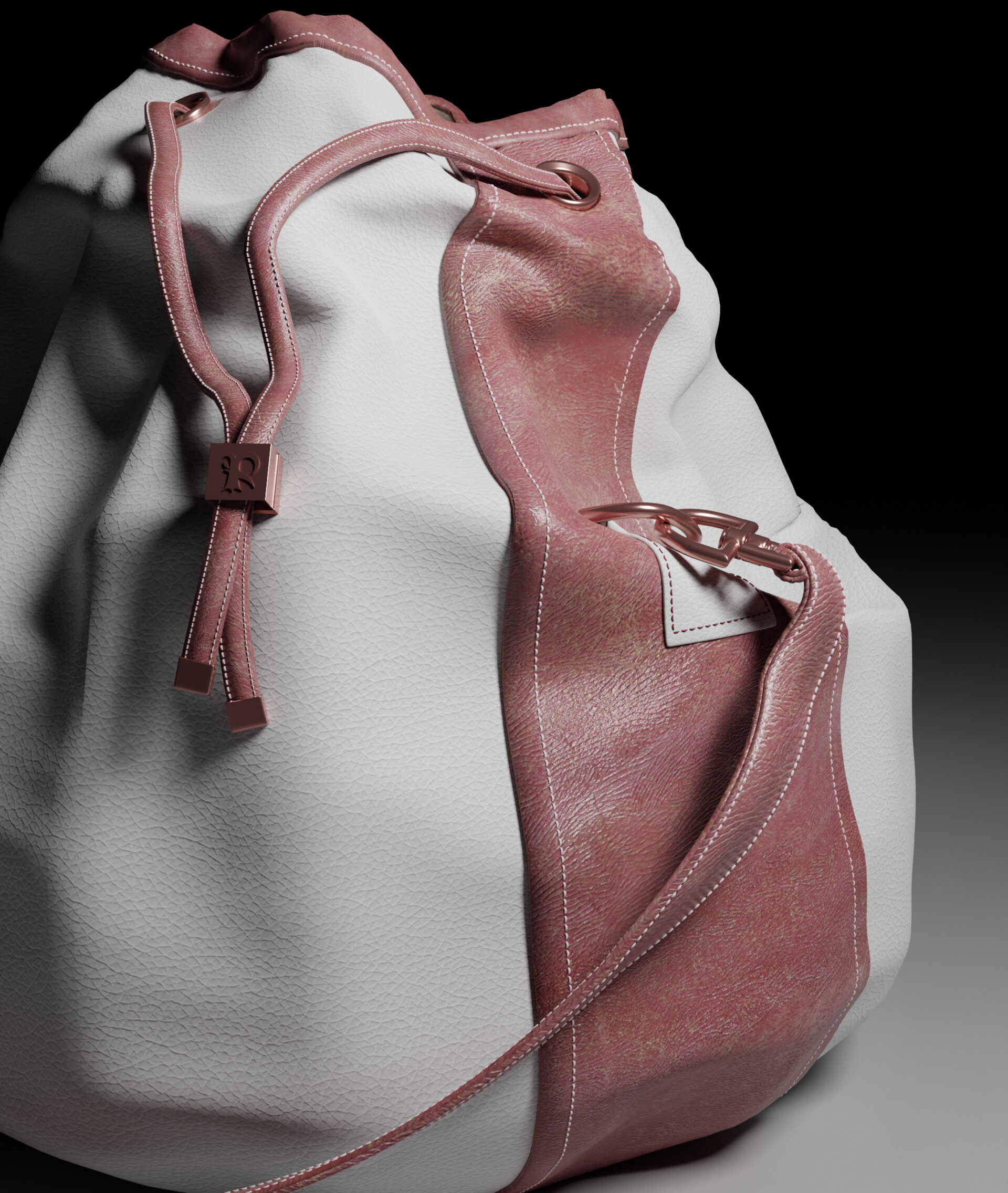 ArtStation Leather Bag Product Render