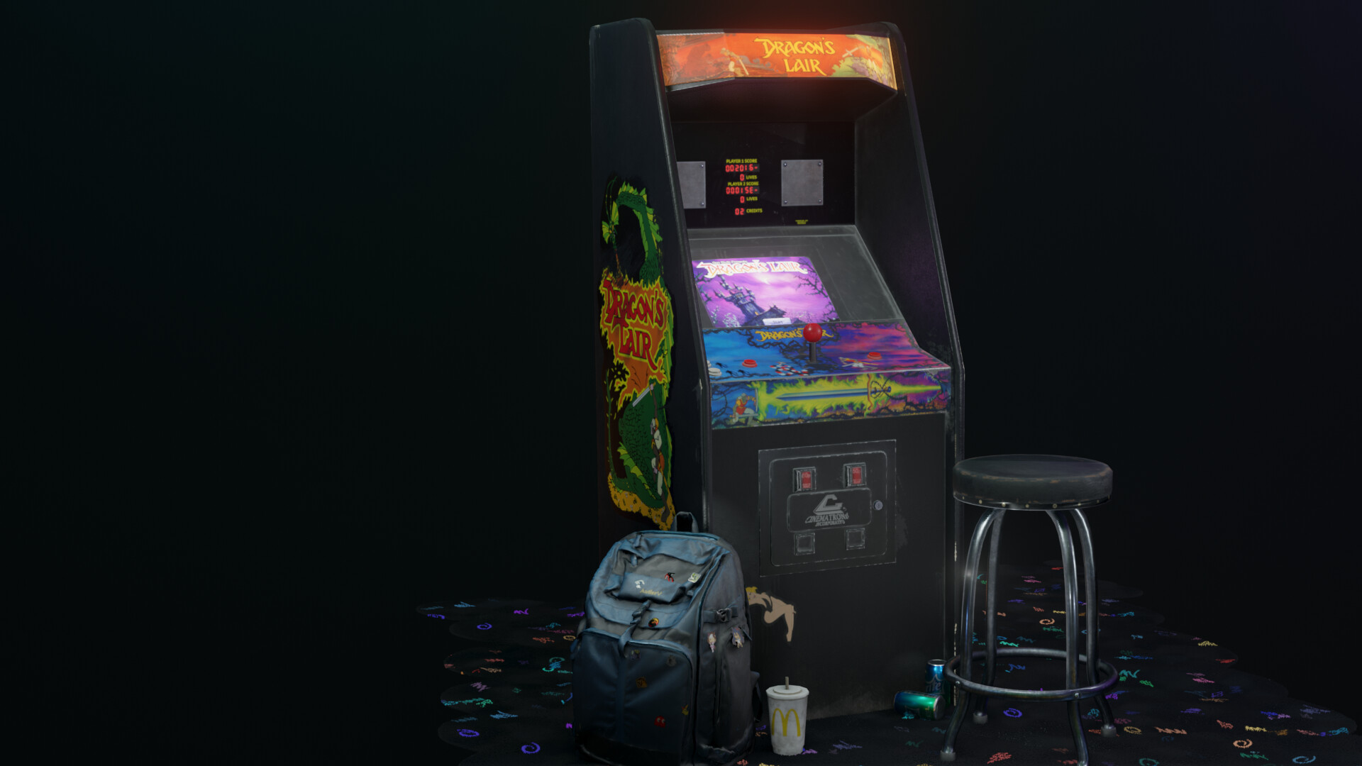 Artstation Dragon S Lair Arcade Cabinet ron Petherbridge Artstation Dragon S Lair Arcade Cabinet ron Petherbridge