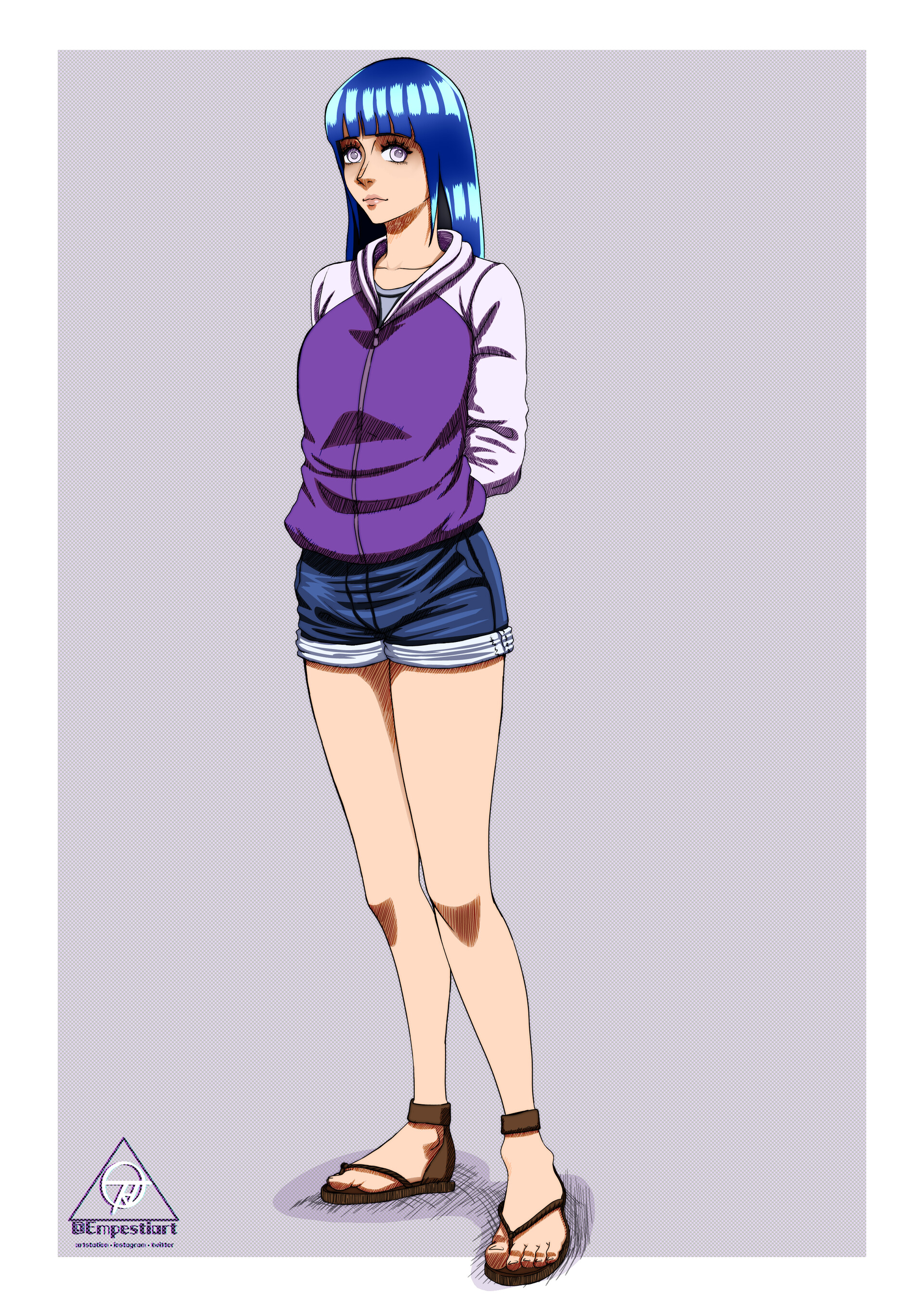 Artstation Hinata Hyuuga In One Piece Style