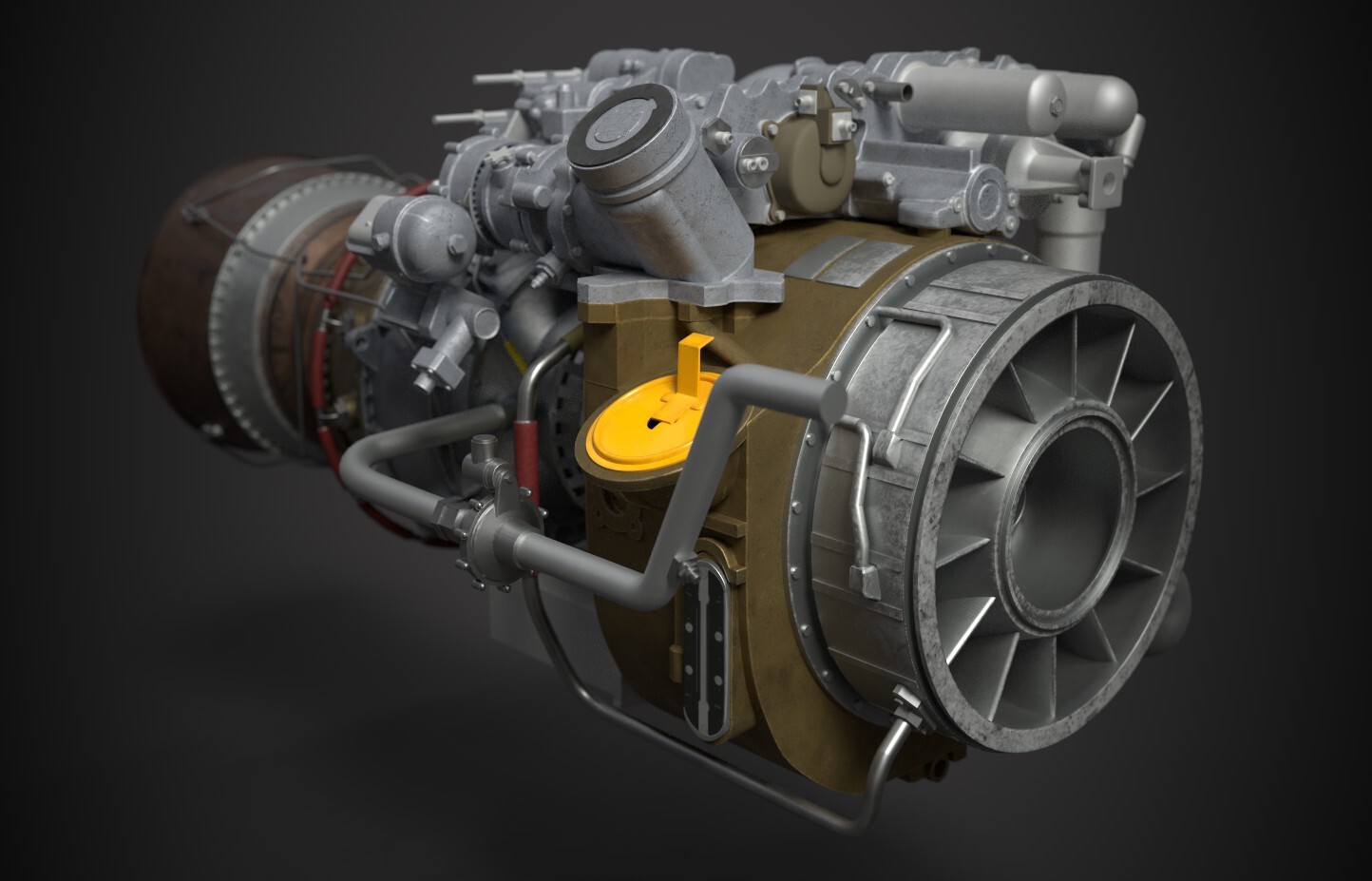 Artstation Ge T700 701d Turboshaft Engine David Stewart