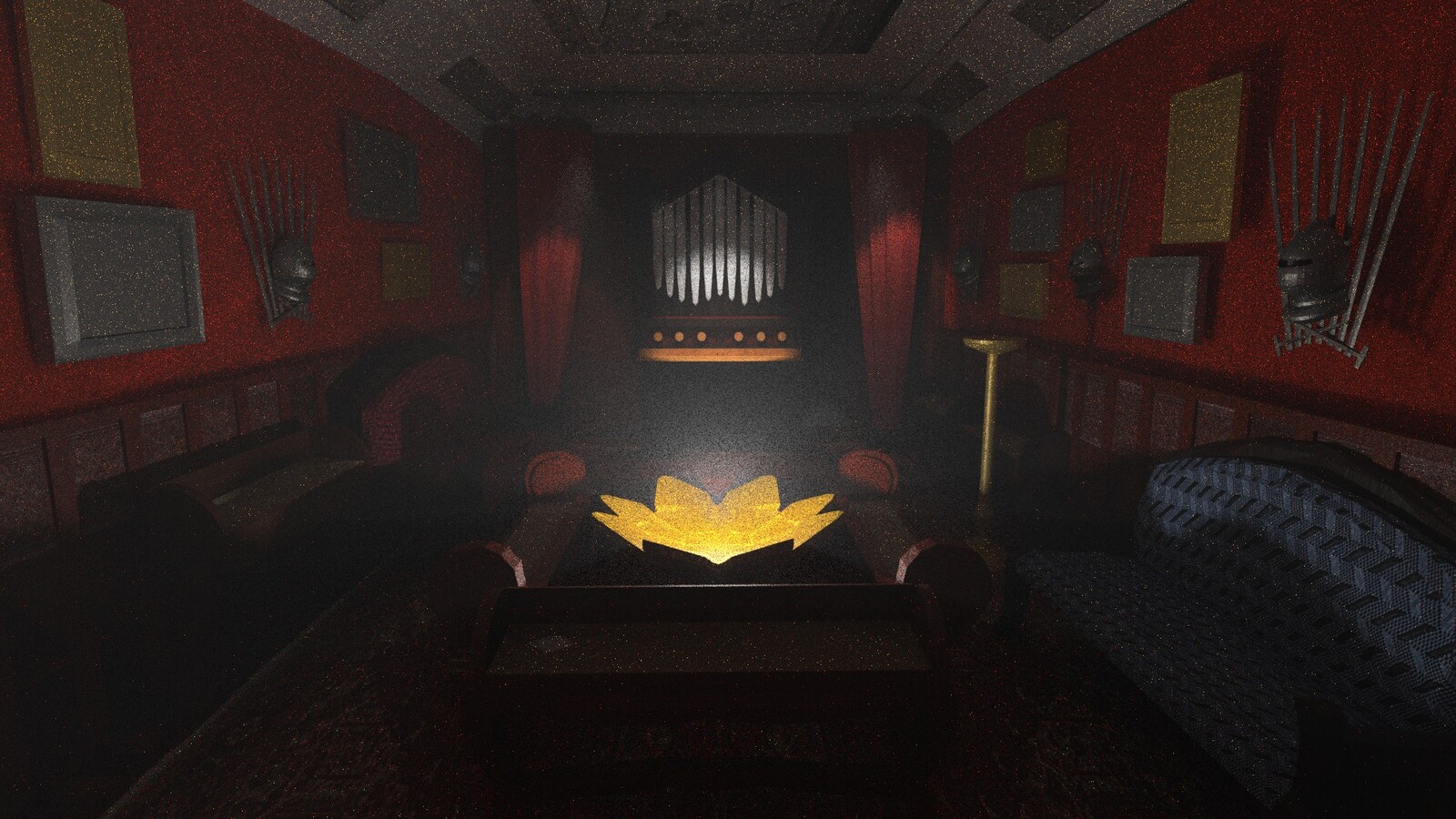 This is the living room of my Nautilus VR project. This is the model in Blender rendered in Cycles before being imported into Unreal Engine 4.
