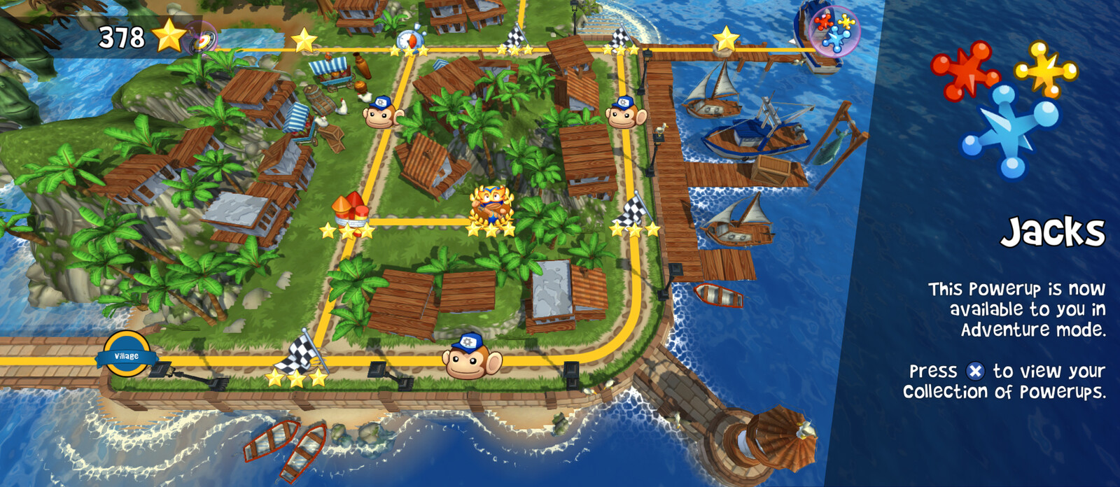 Adventure Island - Village Chapter (I constructed the initial chapter. New assets included buildings, bridge and sea wall)