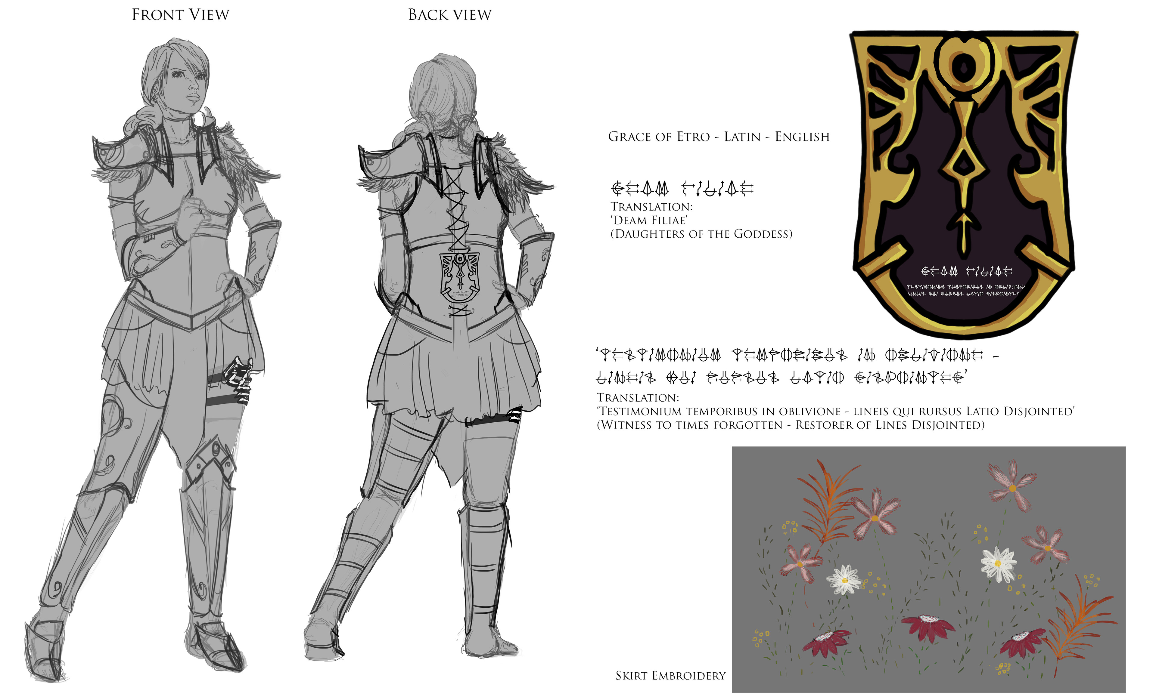Front and Back Designs with added details