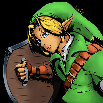 ArtStation - Adult Link - Zelda Ocarina of Time bust.