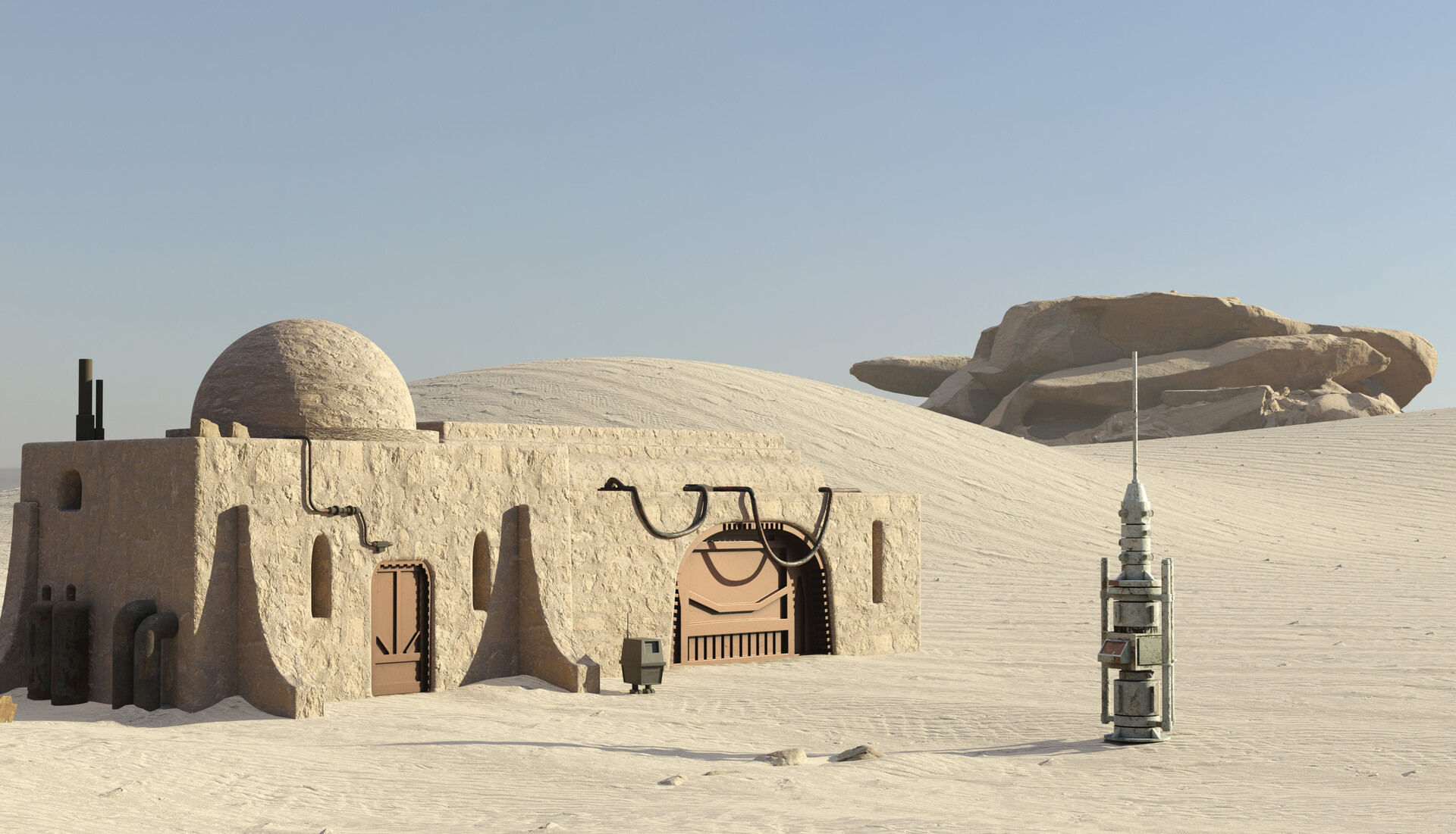 ArtStation Star Wars Tatooine House
