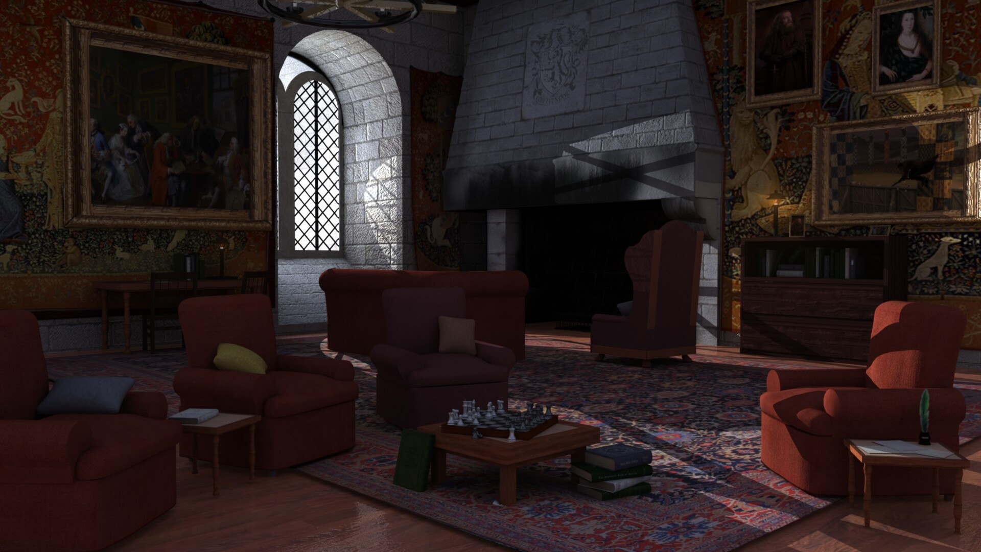 ArtStation Gryffindor Common Room