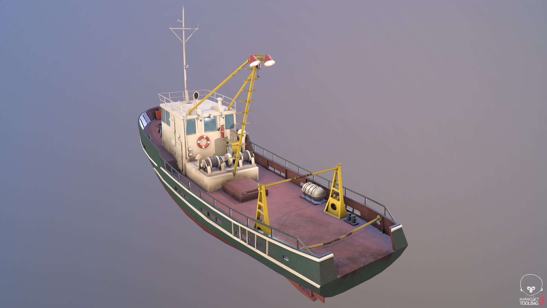 ArtStation - Soviet marine fishing ship Project 716BY