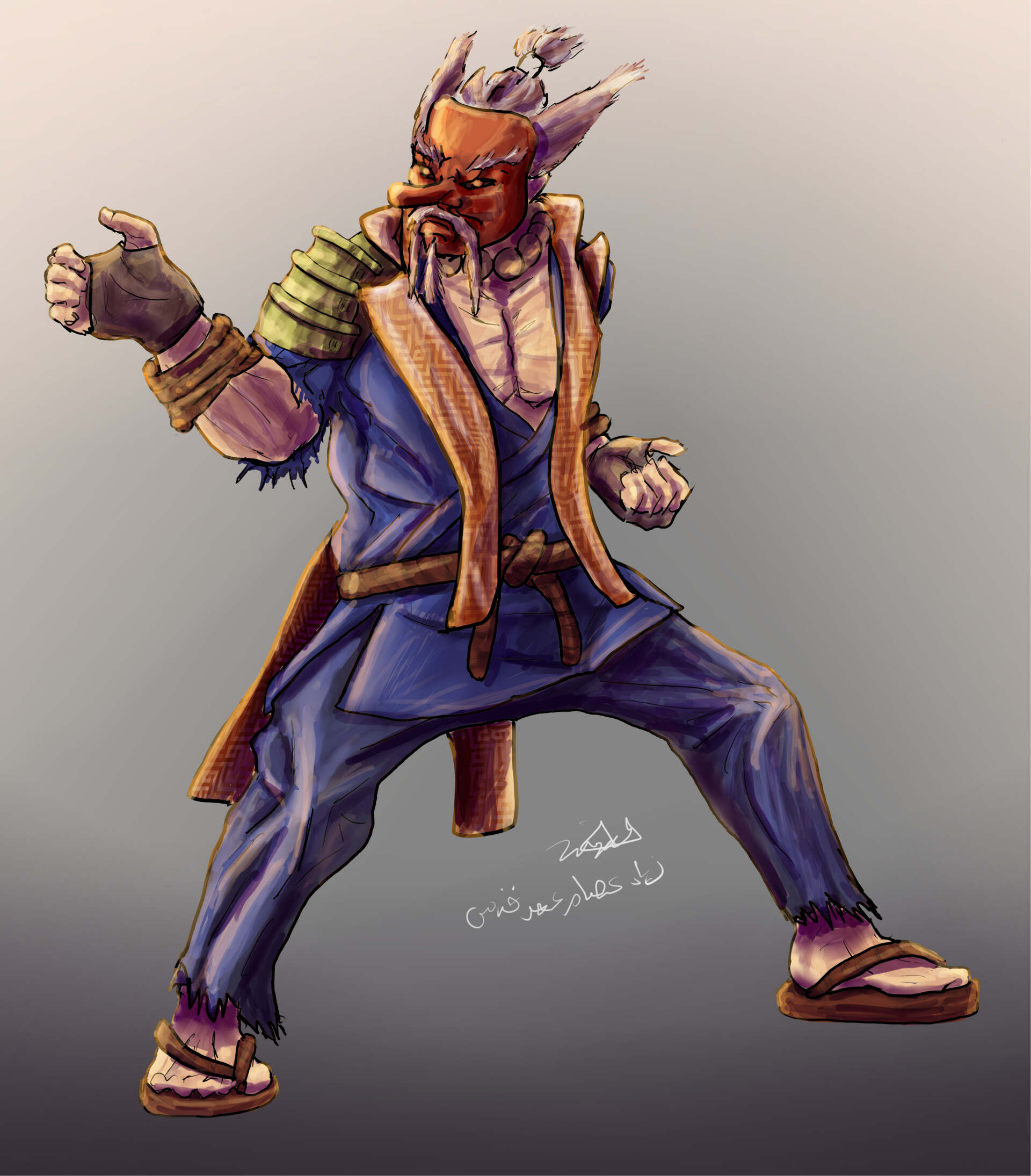 ArtStation - Mr Karate + Heihachi + Akuma Trifusion