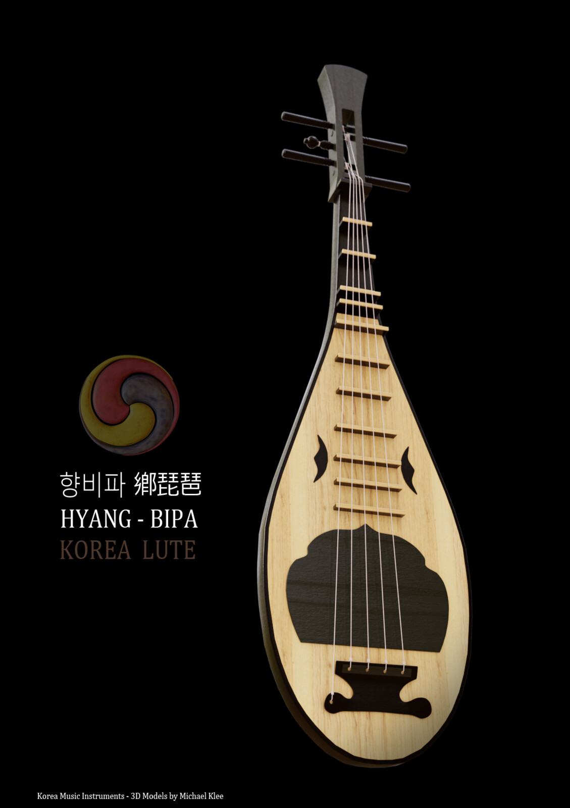 Hyang Pipa - Korea Lute 향비파 