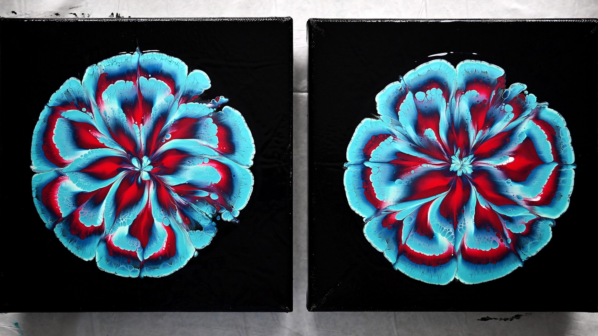 Fiona Art Step by step Cup bottom reverse flower dip tutorial