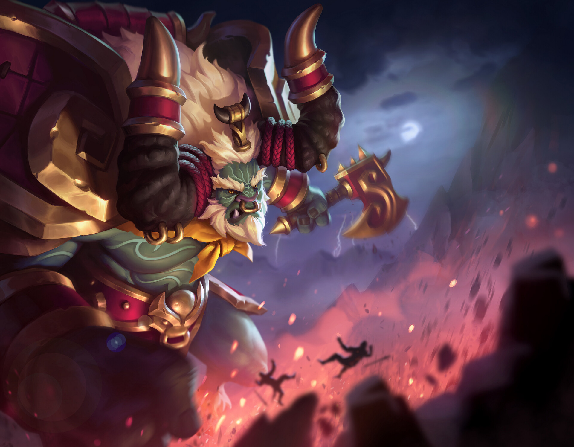 ArtStation Bull Demon Dungeon Hunter Boss illustration