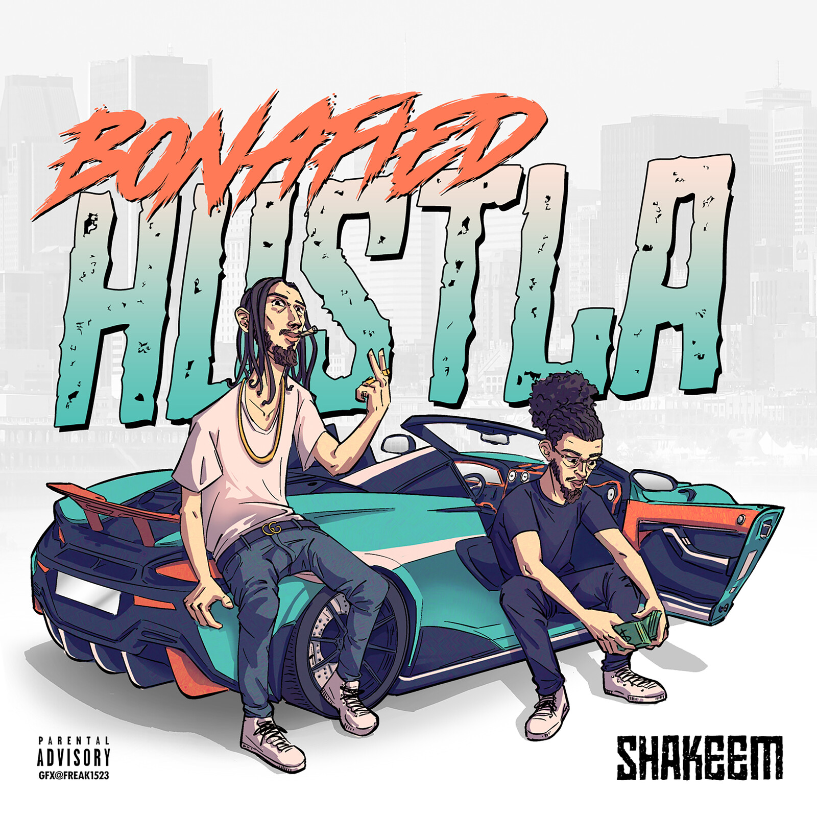 Album Cover collaboration - BONAFIELD HUSTLA by SHAKEEM