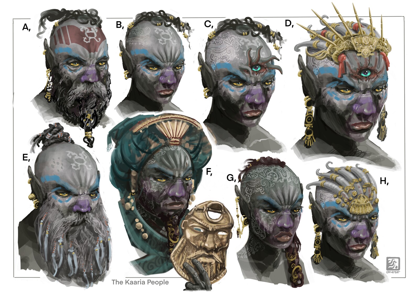 Head Shots, showing the process of ward tattoos and the unveiling of the third eye.