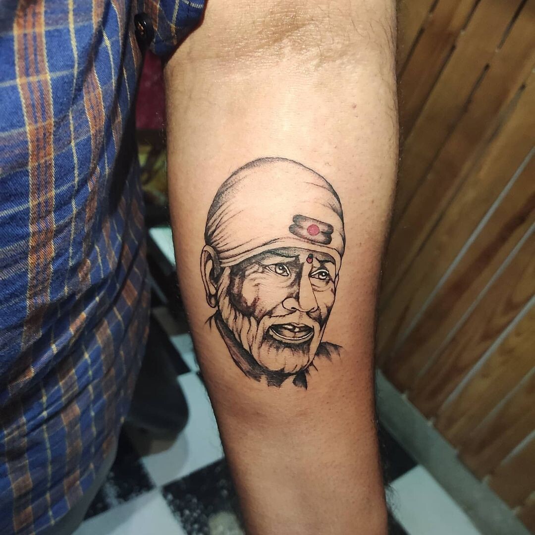Pavan Kumar - Sai Baba Tattoo
