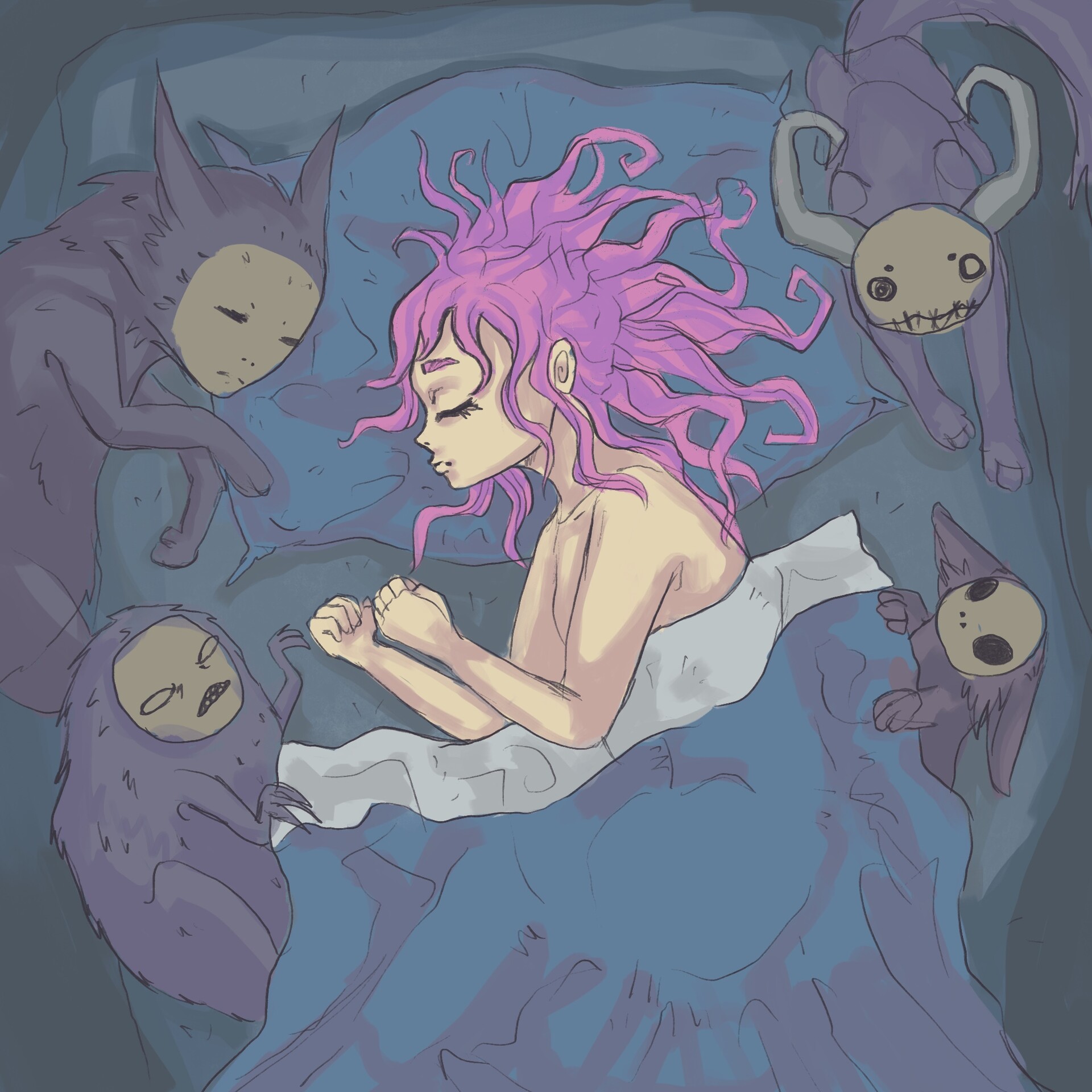 ArtStation - sleeping with my demons