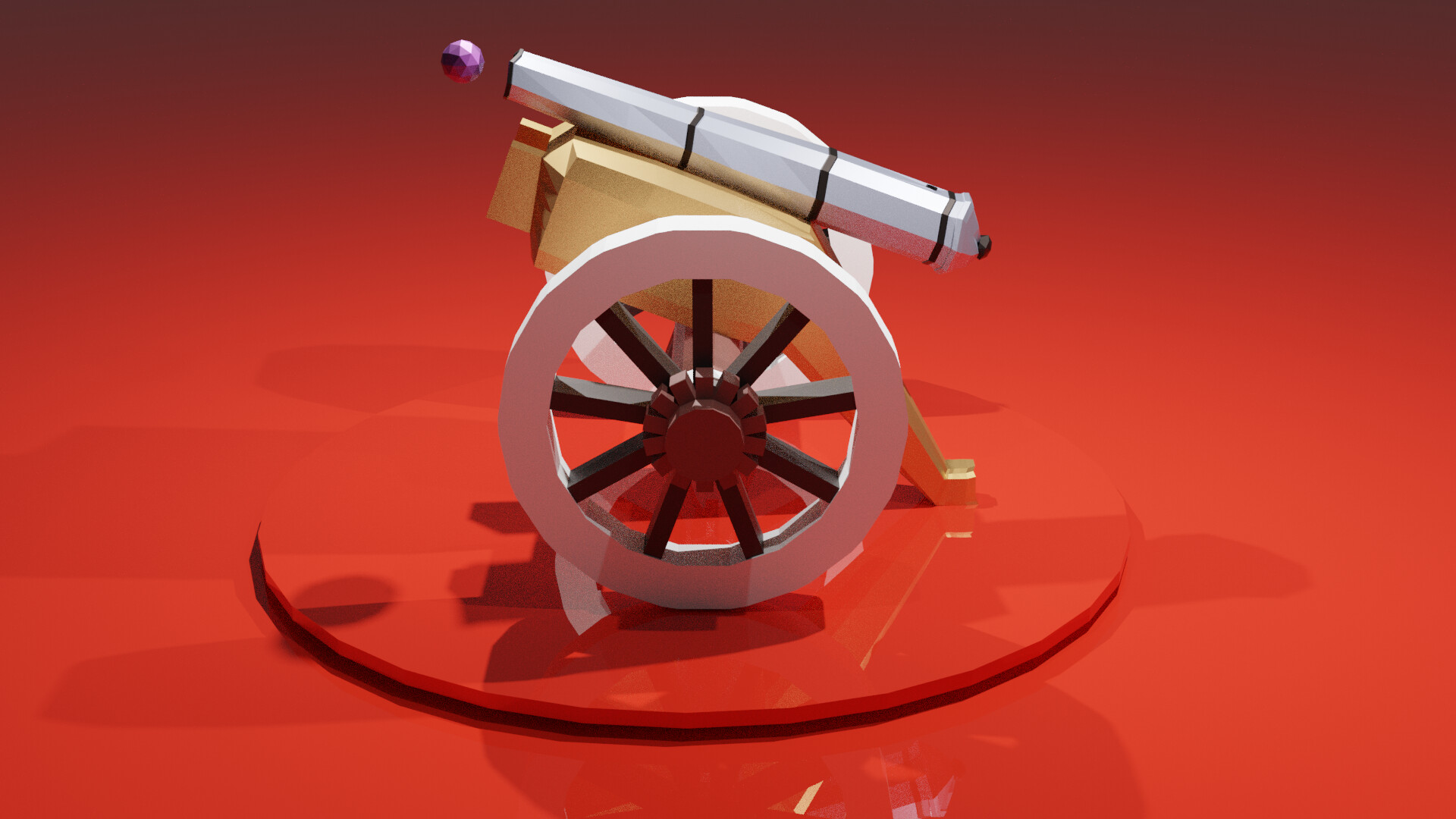 ArtStation - Low Poly Cannon