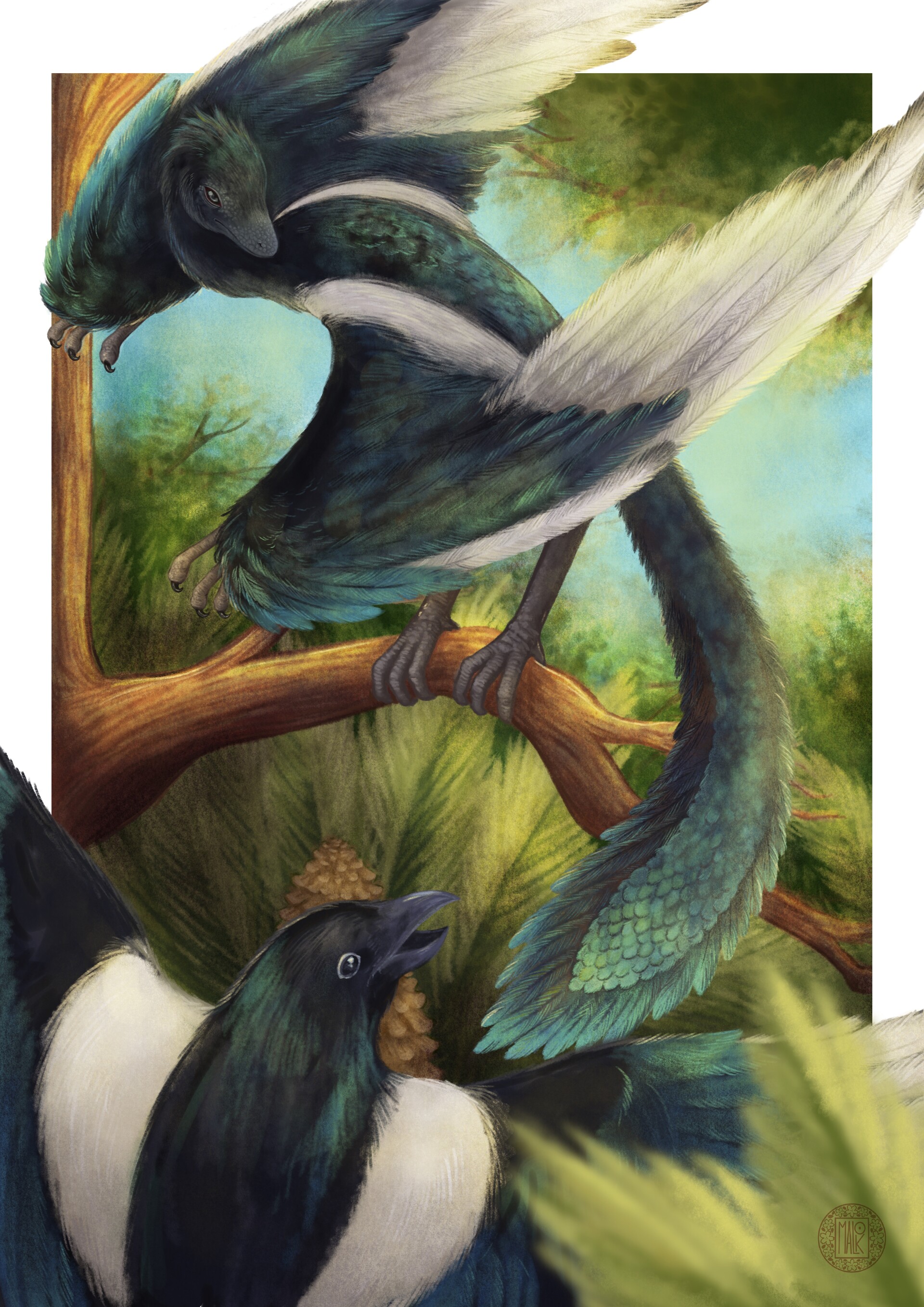 ArtStation - Archaeopteryx / Magpie