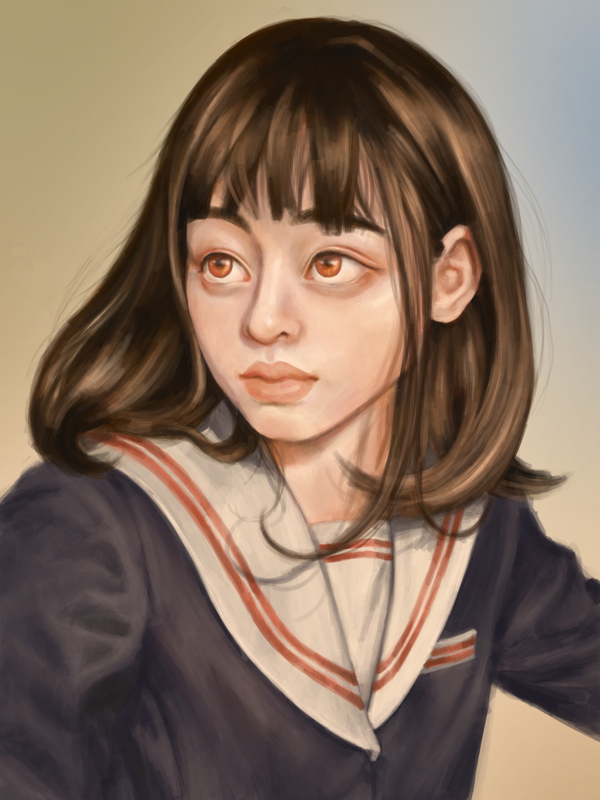 ArtStation - Japan schoolgirl