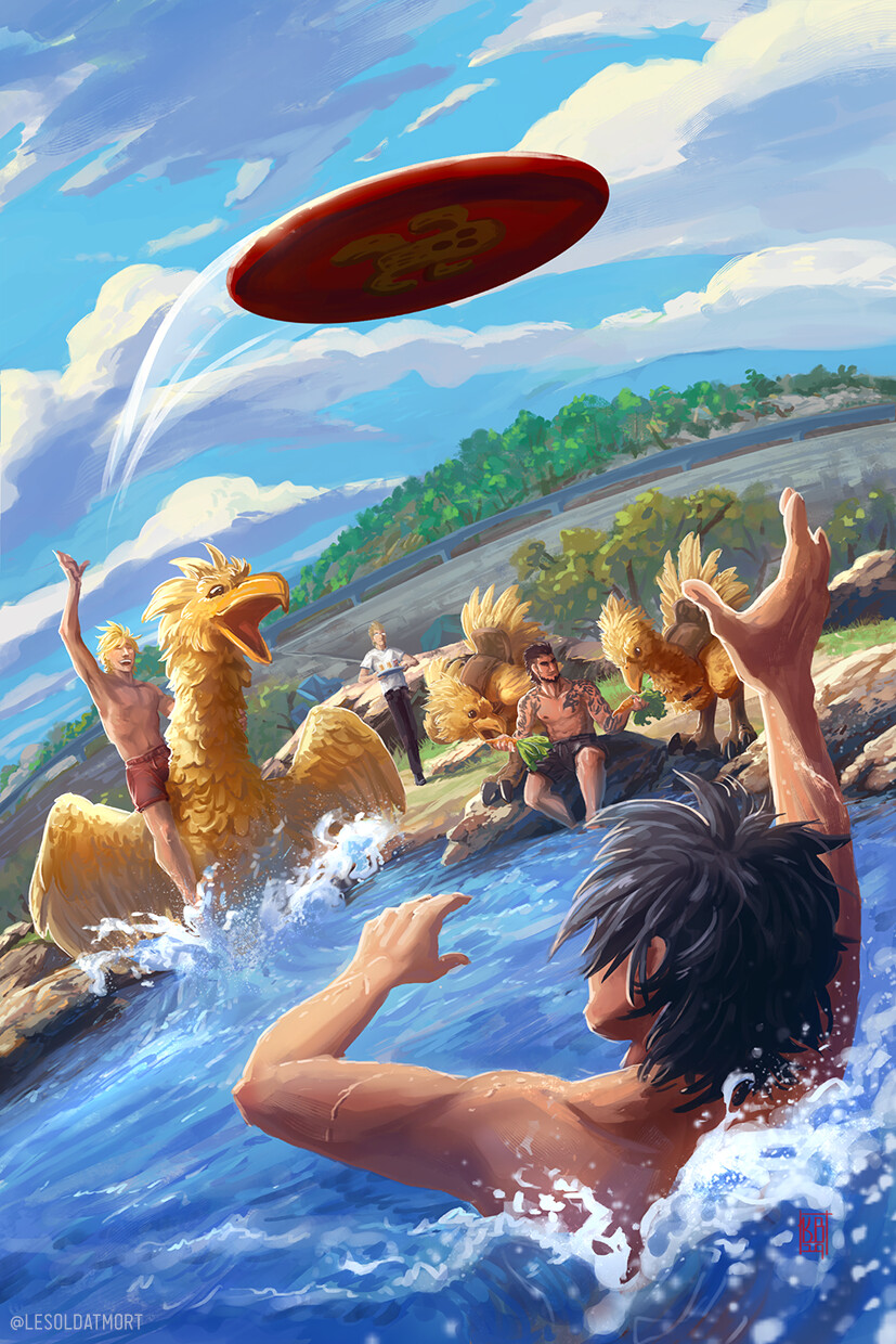 Entry to a charity fan zine "Summer Memories"