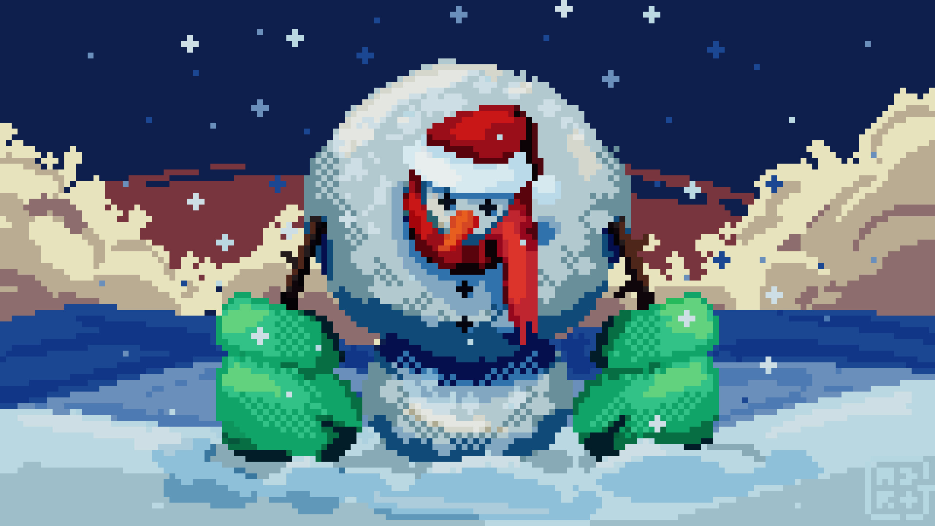пиксельный новый год. новогодняя улица аниме. новогодняя пиксельная графика. Pixel new year. пиксель арт новый год.