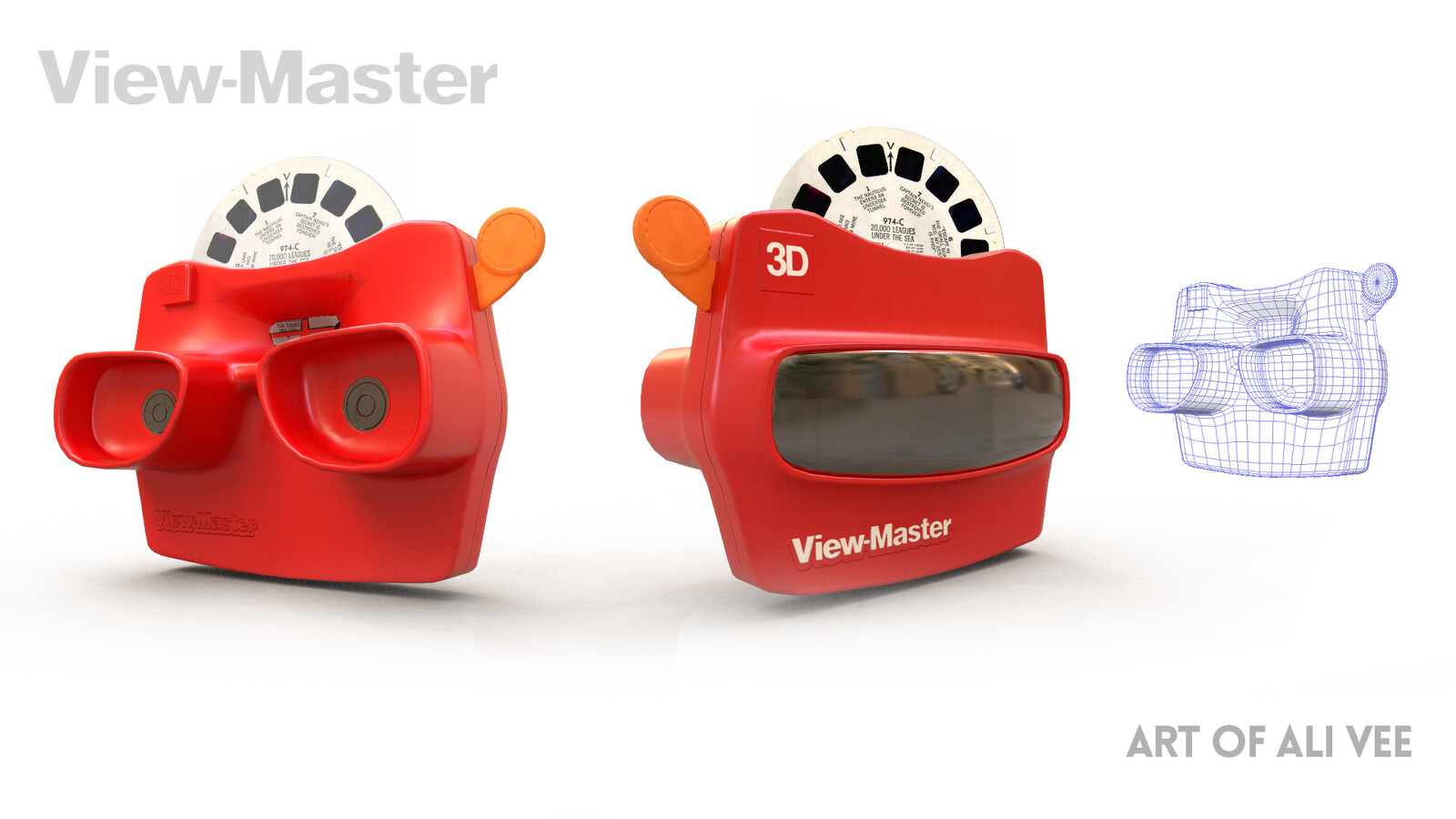Viewmaster, a 3D rendition of a toy I used to have as a child :) 
Created via Maya x Substance Painter