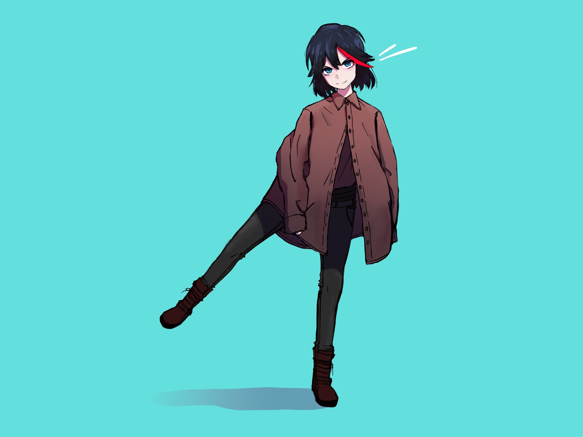 photo Ryuko Matoi Artstation artstation ryuko matoi casual nrvdraws