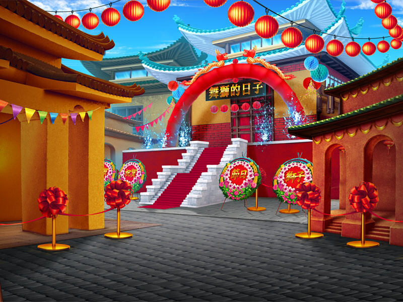 ArtStation - Oriental Themed slot game background