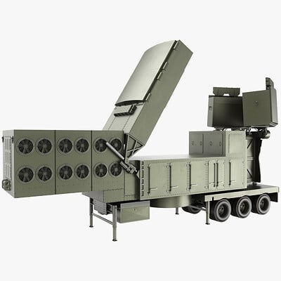 LTAMDS - Raytheon Lower Tier Air and Missile Defense Sensor - 3D Model