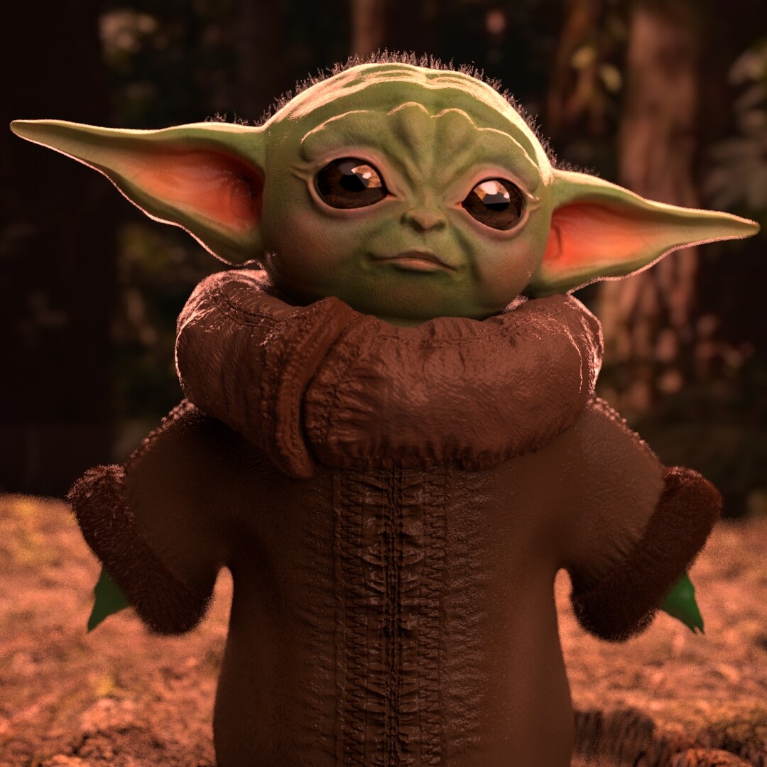 Artstation Baby Yoda Grougu Prabhakaran R