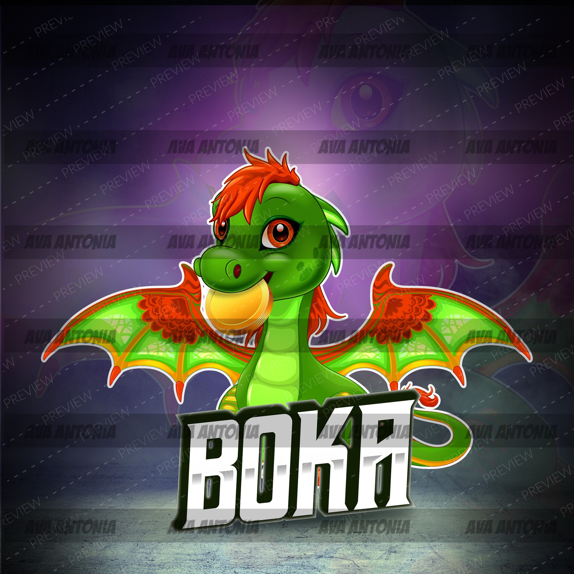 ArtStation - Boka Dragon Logo