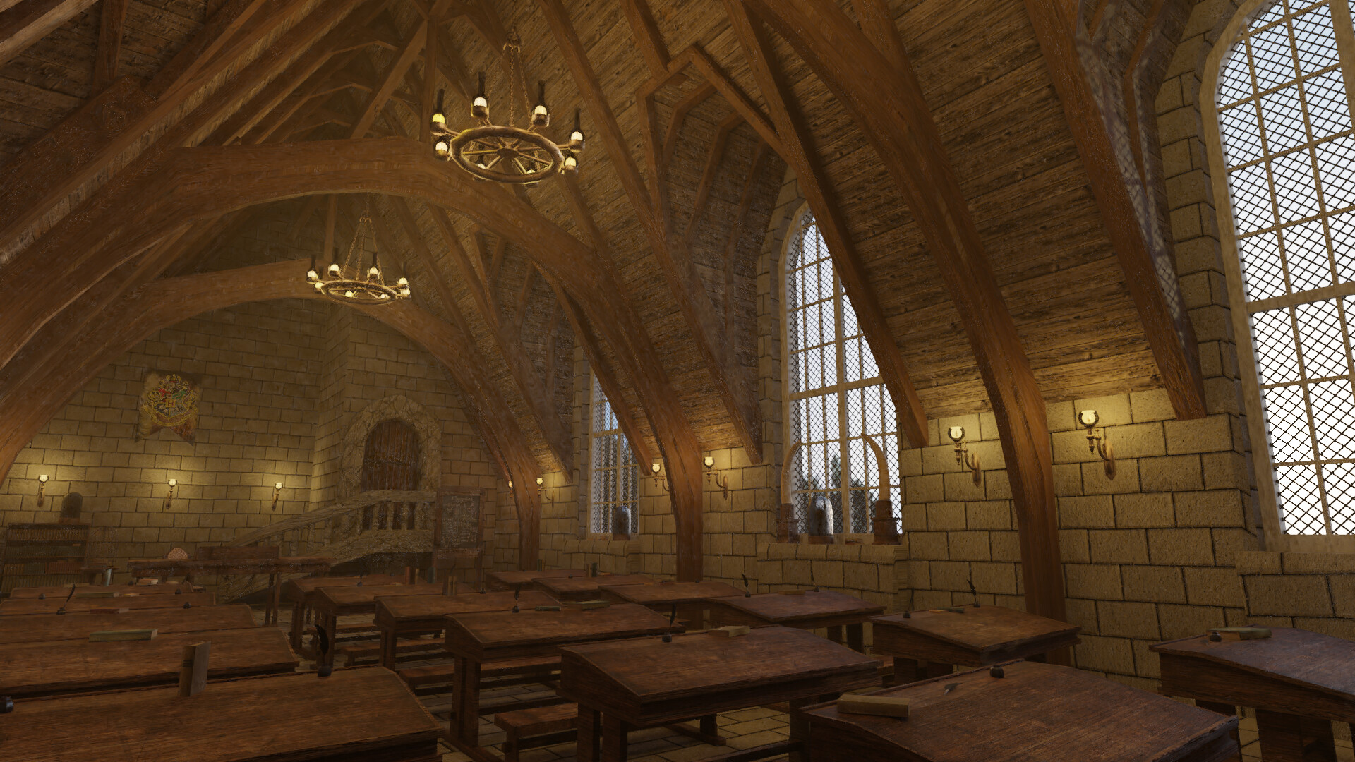 ArtStation interior of the school. The spell Harry Potter.