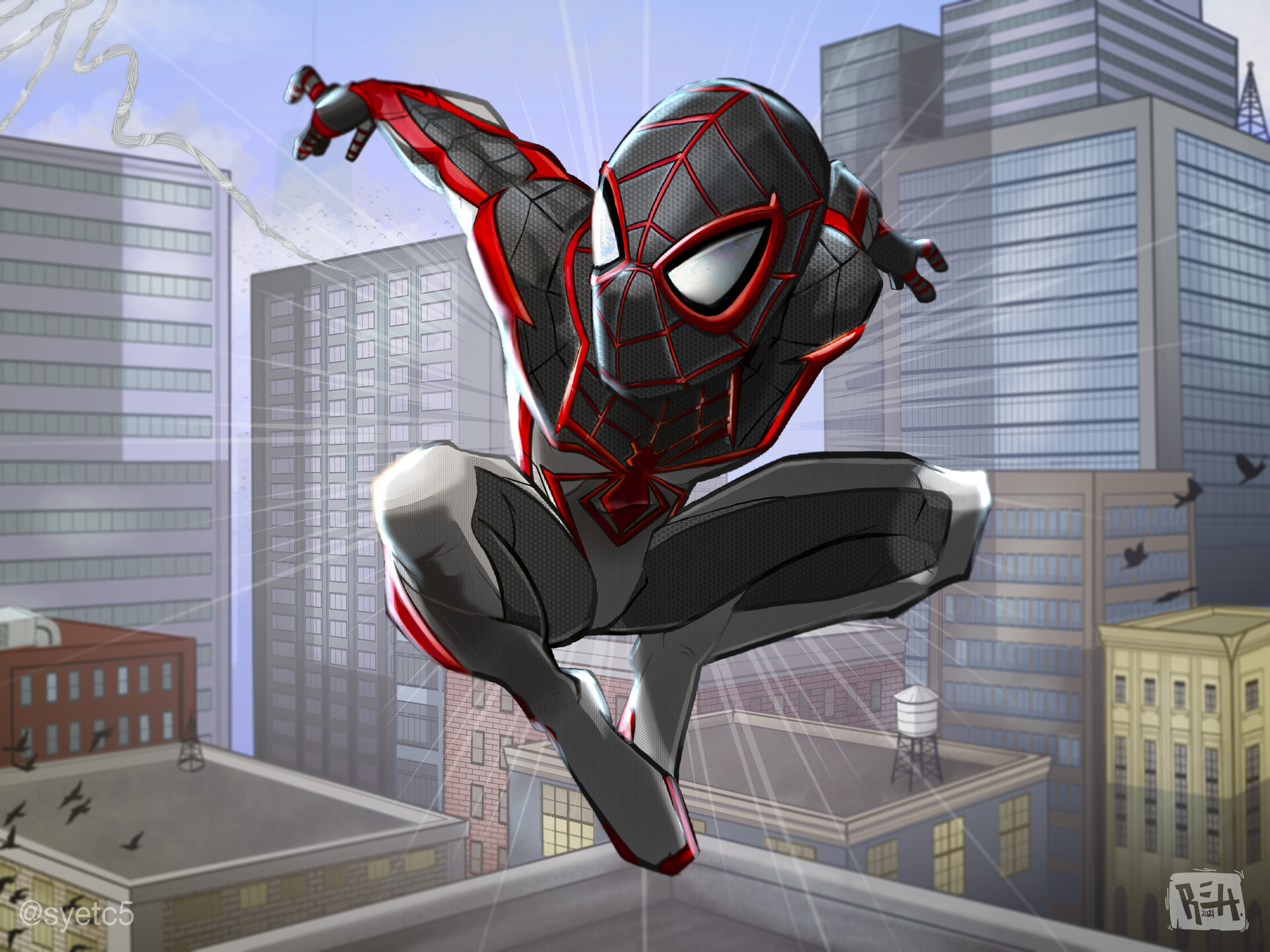 Robert Henderson Miles Morales TRACK suit