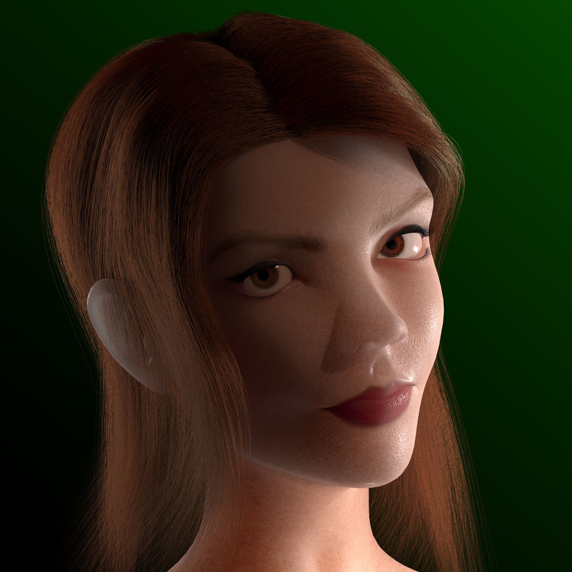 ArtStation - Anya Taylor-Joy 3D Photorealistic Face Study