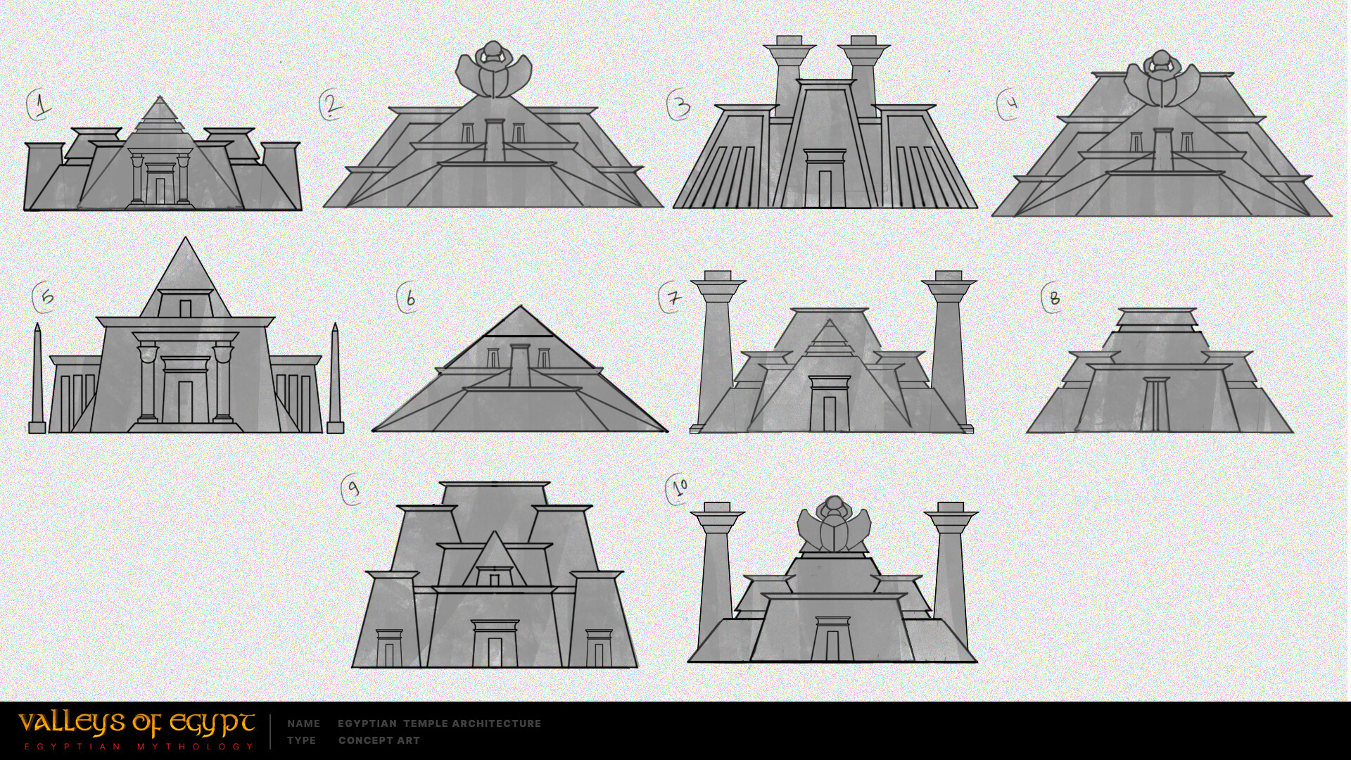 Artstation Ancient Egyptian Architecture Concepts Design