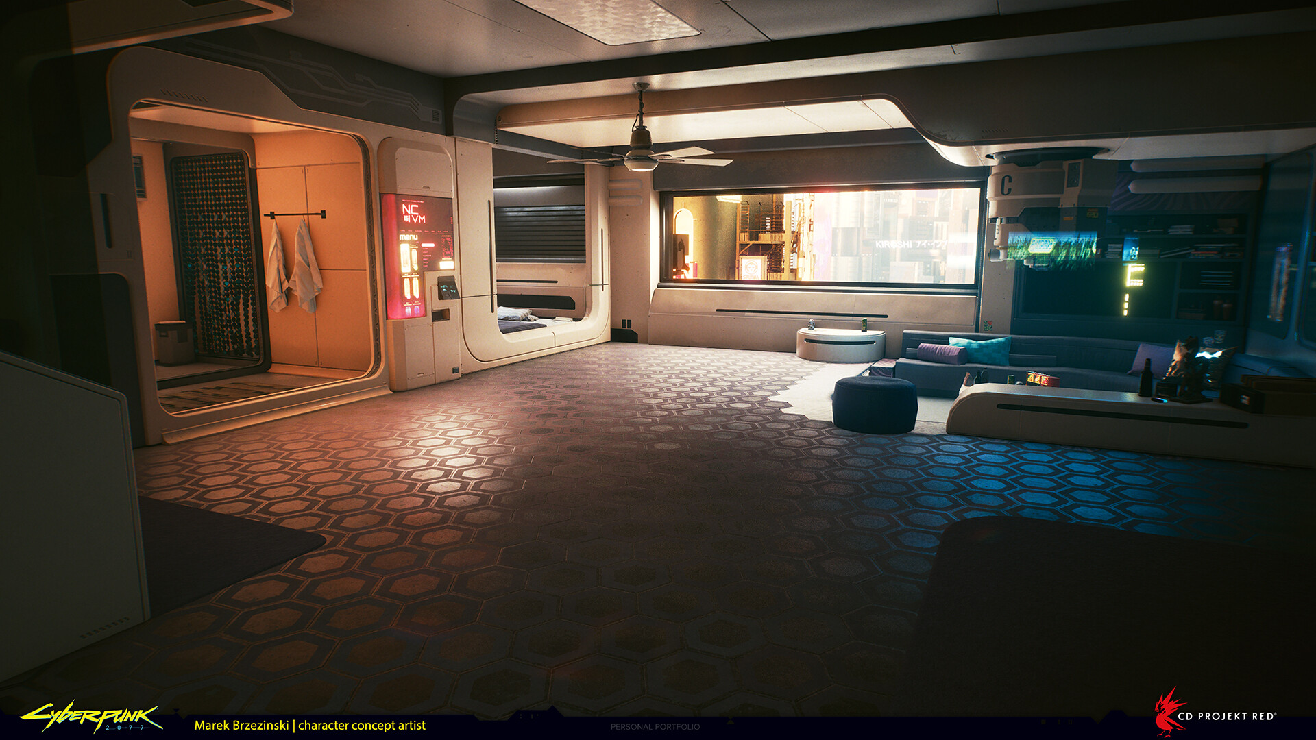 Marek brzezinski player s apartment environment design cyberpunk 2077