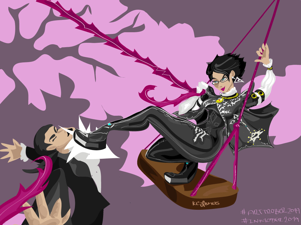 ArtStation kick him Bayonetta!