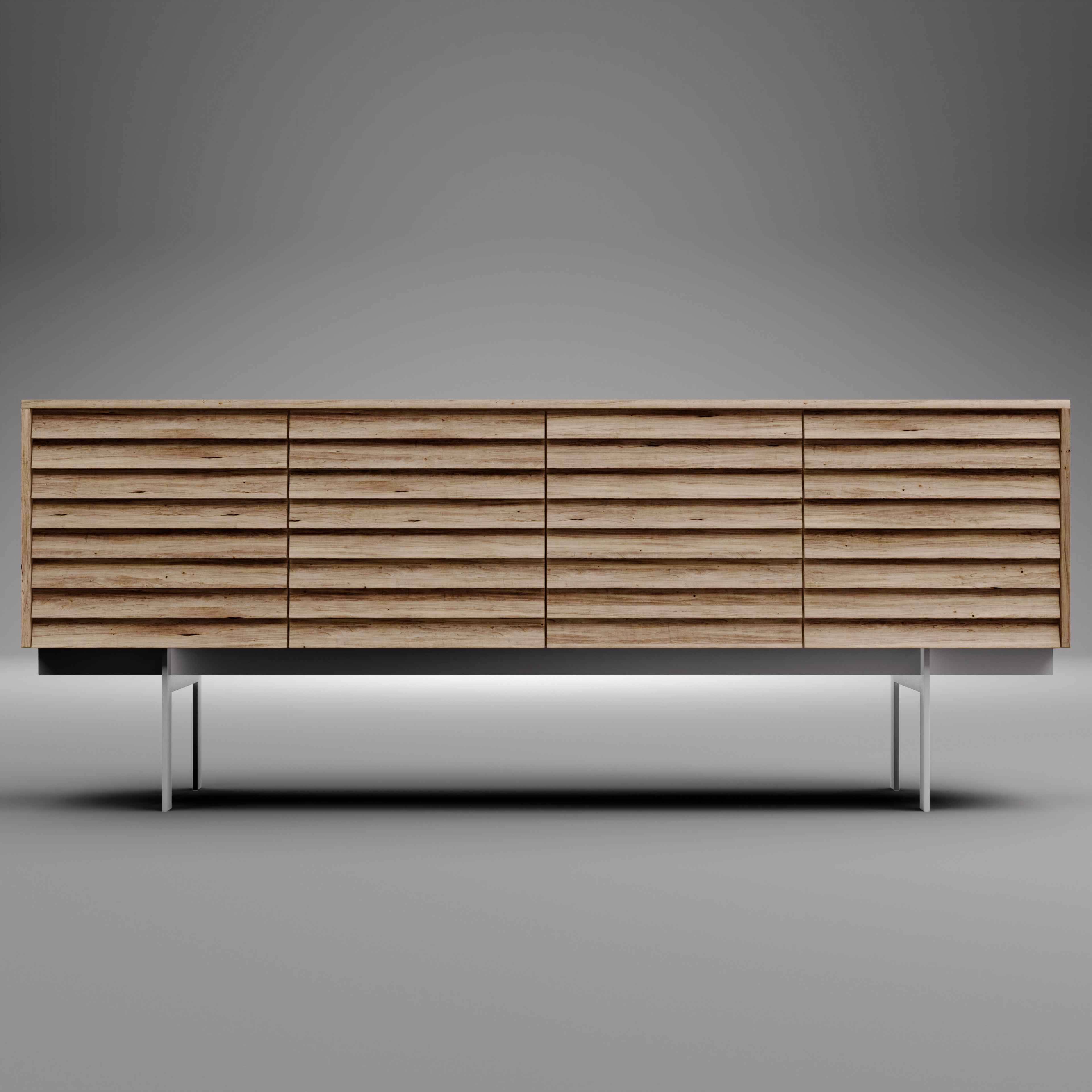 Furniture Design Concept for a Sideboard
3D Model can be downloaded on 
Artstation:
https://valdrinshkreli.com/store/802V/sideboard-002-incl-blender-animation
Gumroad:
https://gumroad.com/l/sideboard002