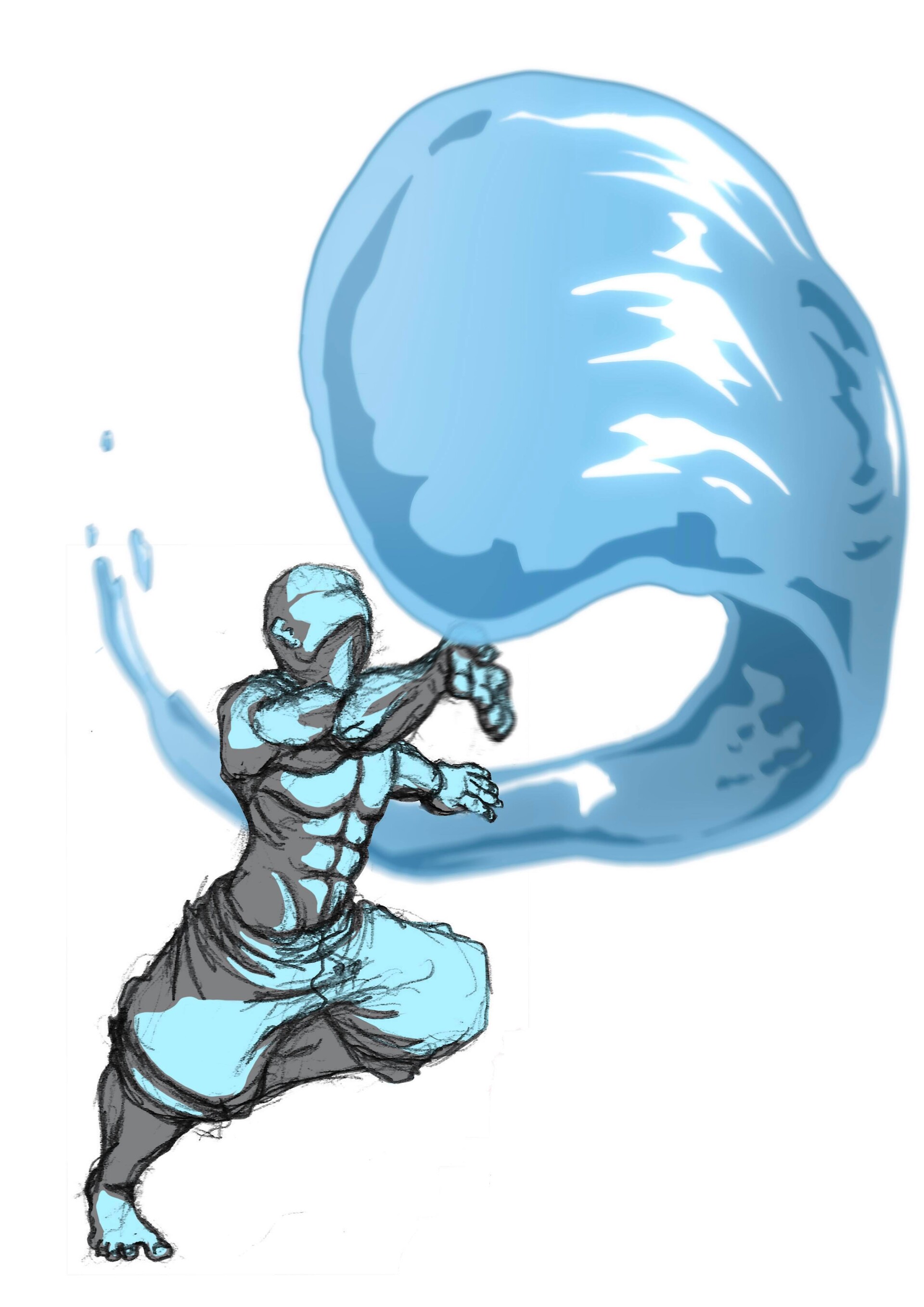 how to draw waterbending