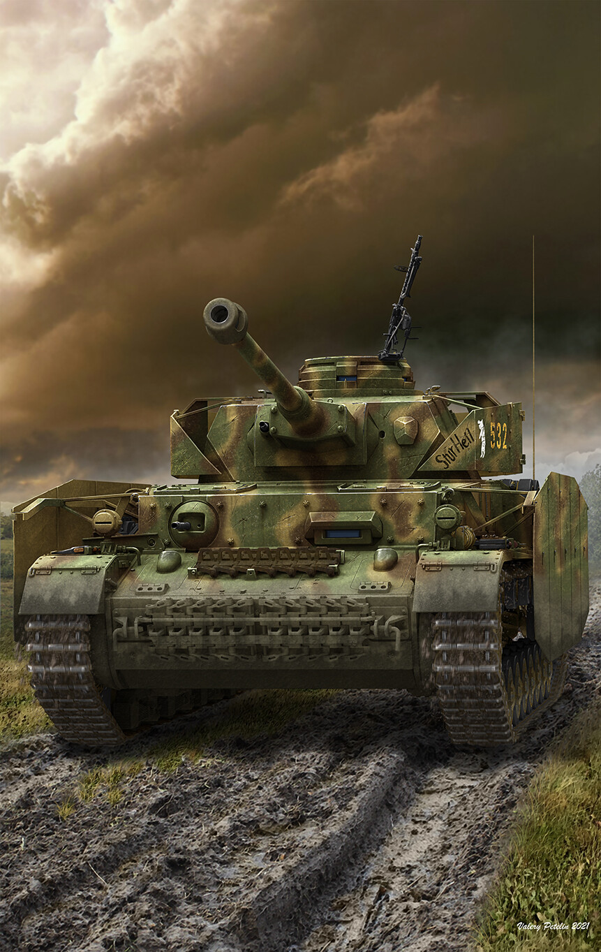 ArtStation - Panzerkampfwagen IV Ausf G ( box art for RFM )