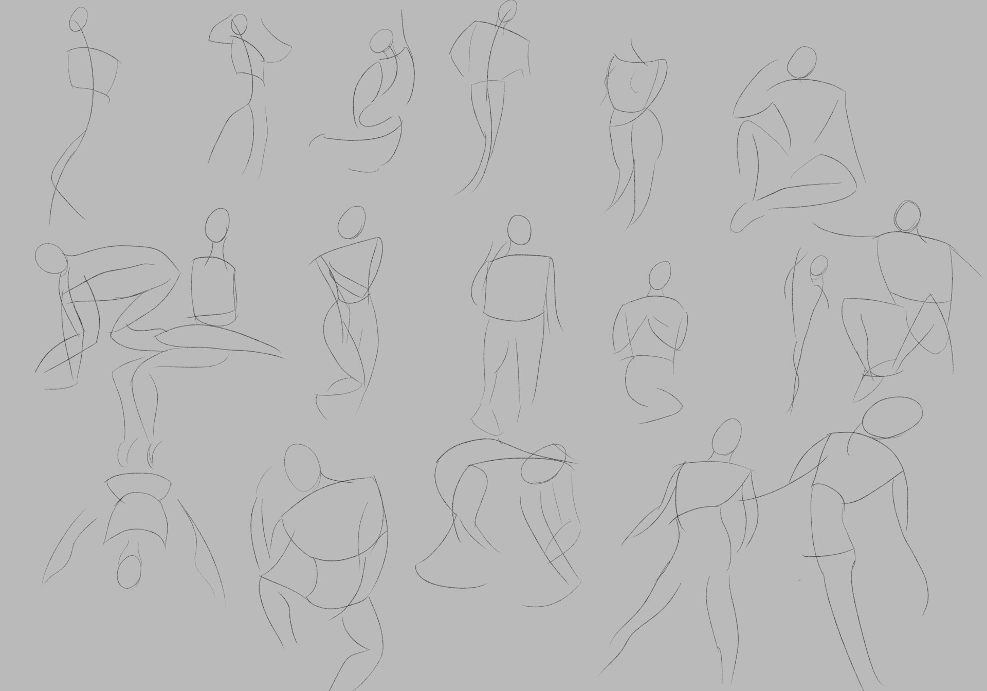 ArtStation - Gesture Sketches 6 and 7 (I think?)