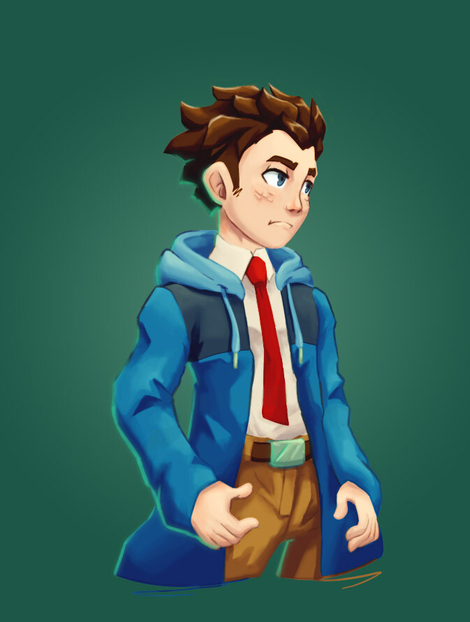 Colored one of the WIPs I had done, trying to practice rendering artwork with no outlines, or rather applying them last :^)
