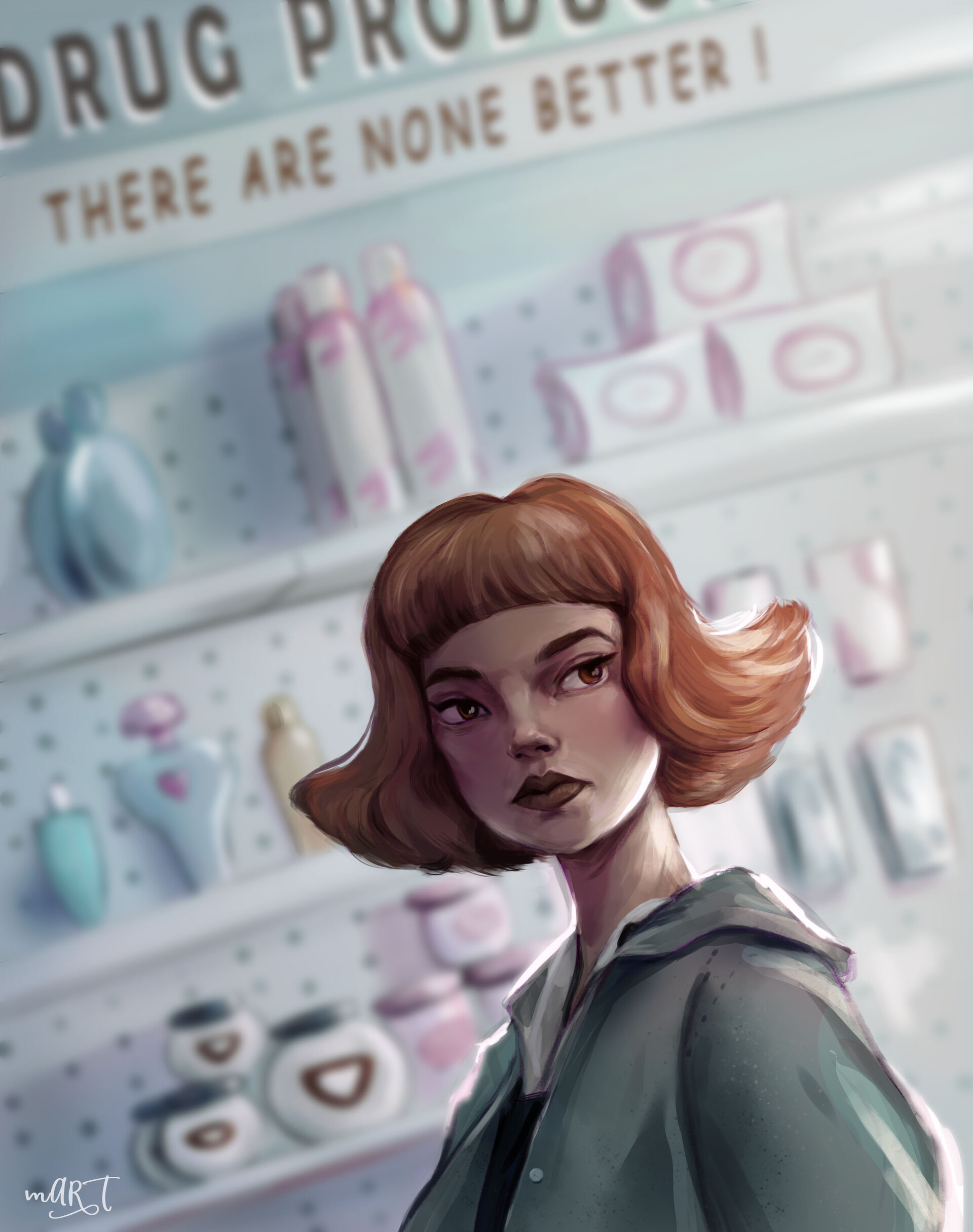 ArtStation - Elizabeth Harmon - Queen's Gambit
