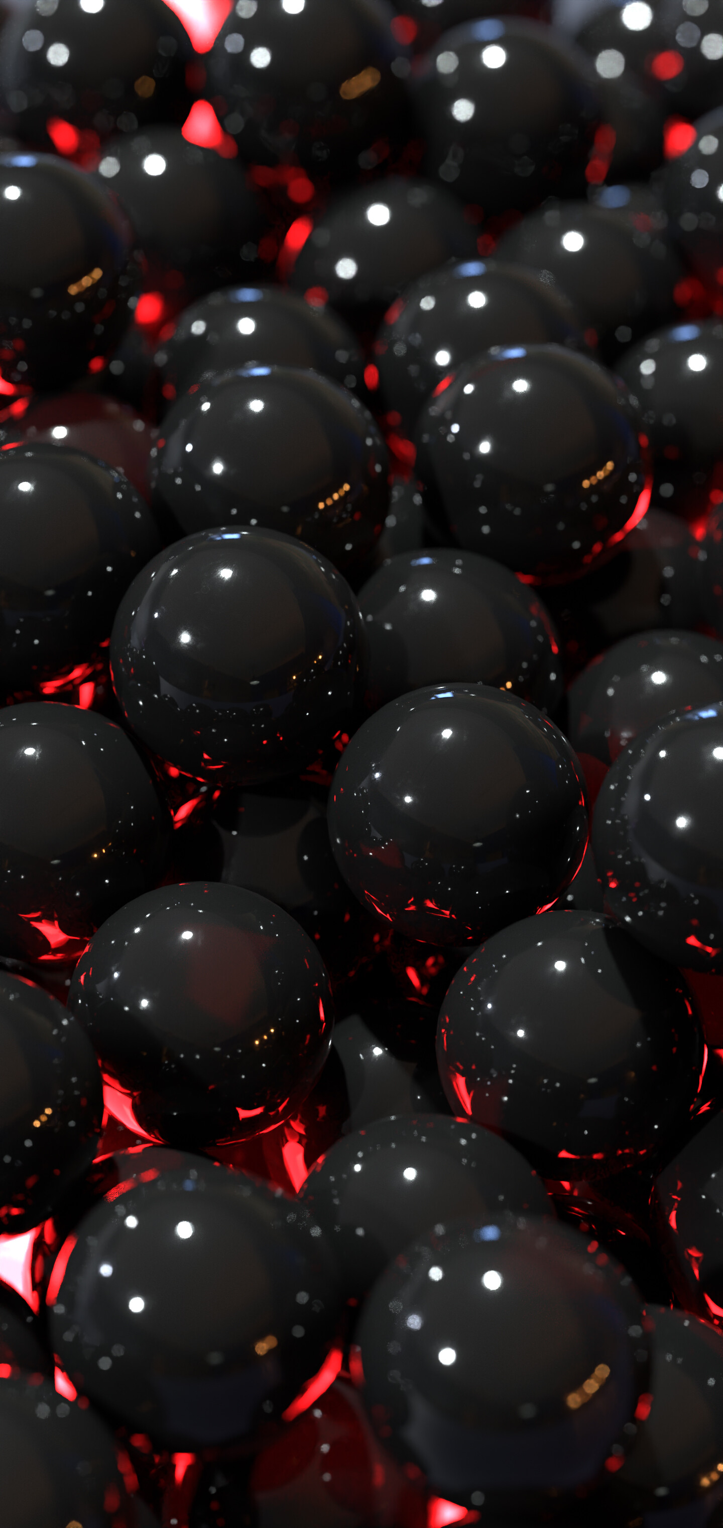 HD red black ball wallpapers
