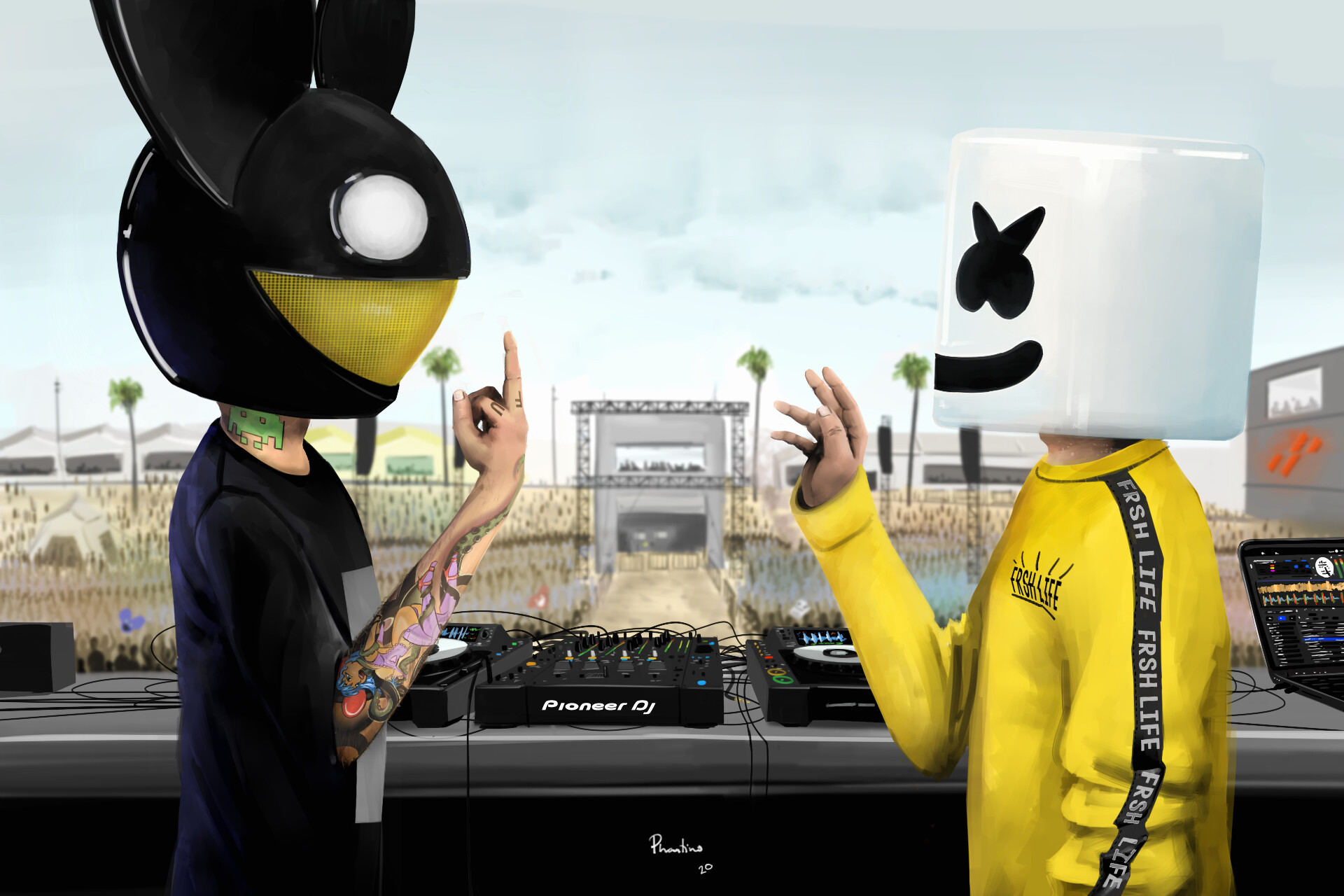 Artstation Deadmau5 X Marshmello