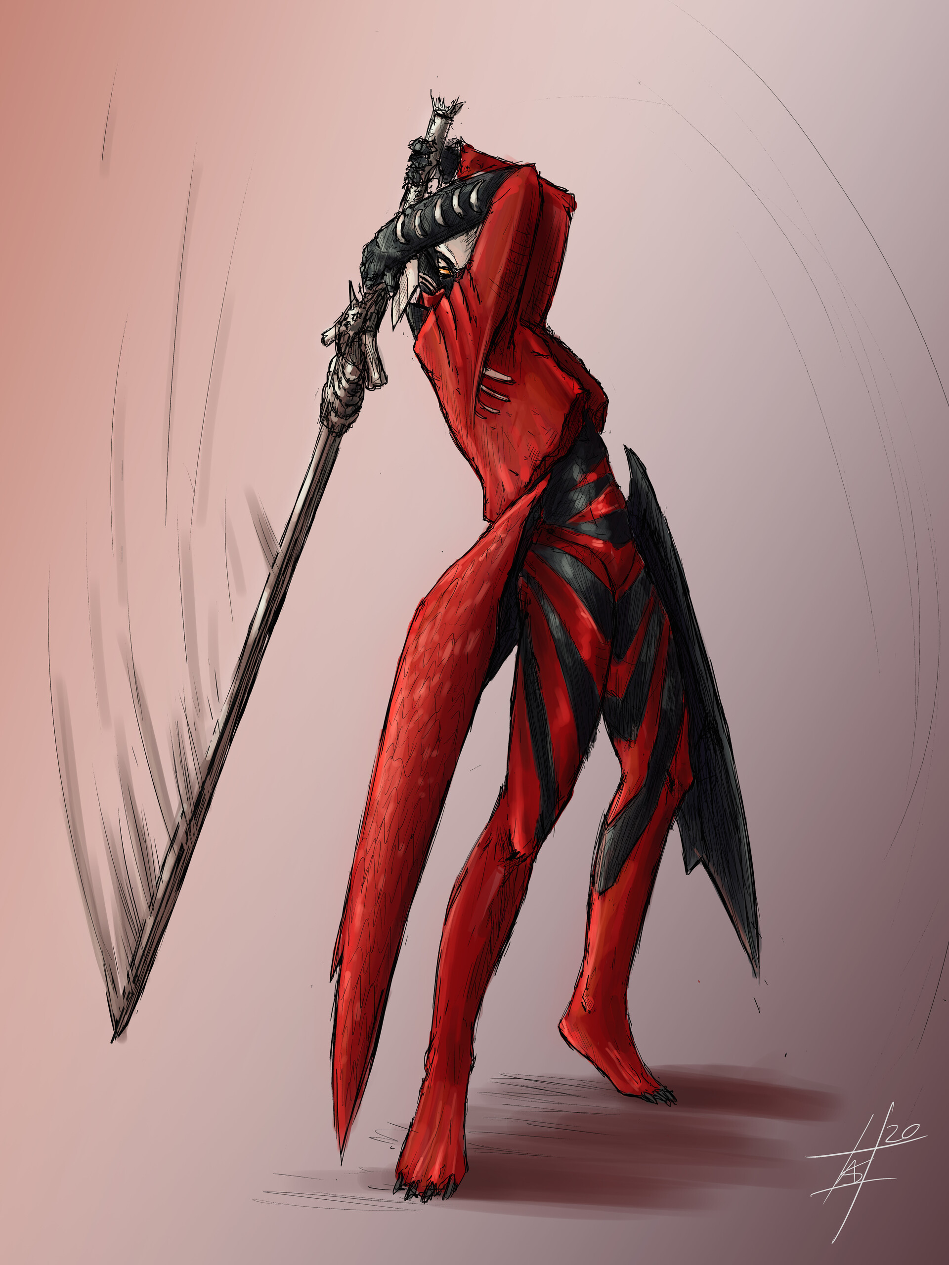 Artstation Dmc 3 Dante Devil Trigger 30 Mins Matt Sholl