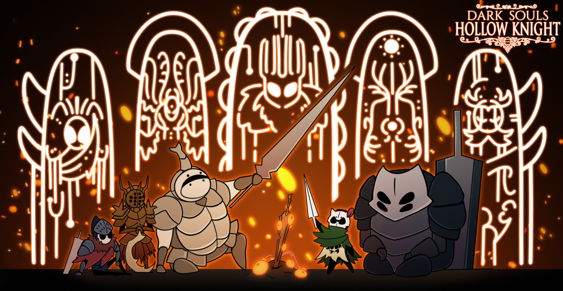 Artstation Dark Souls X Hollow Knight Gerardo Mena