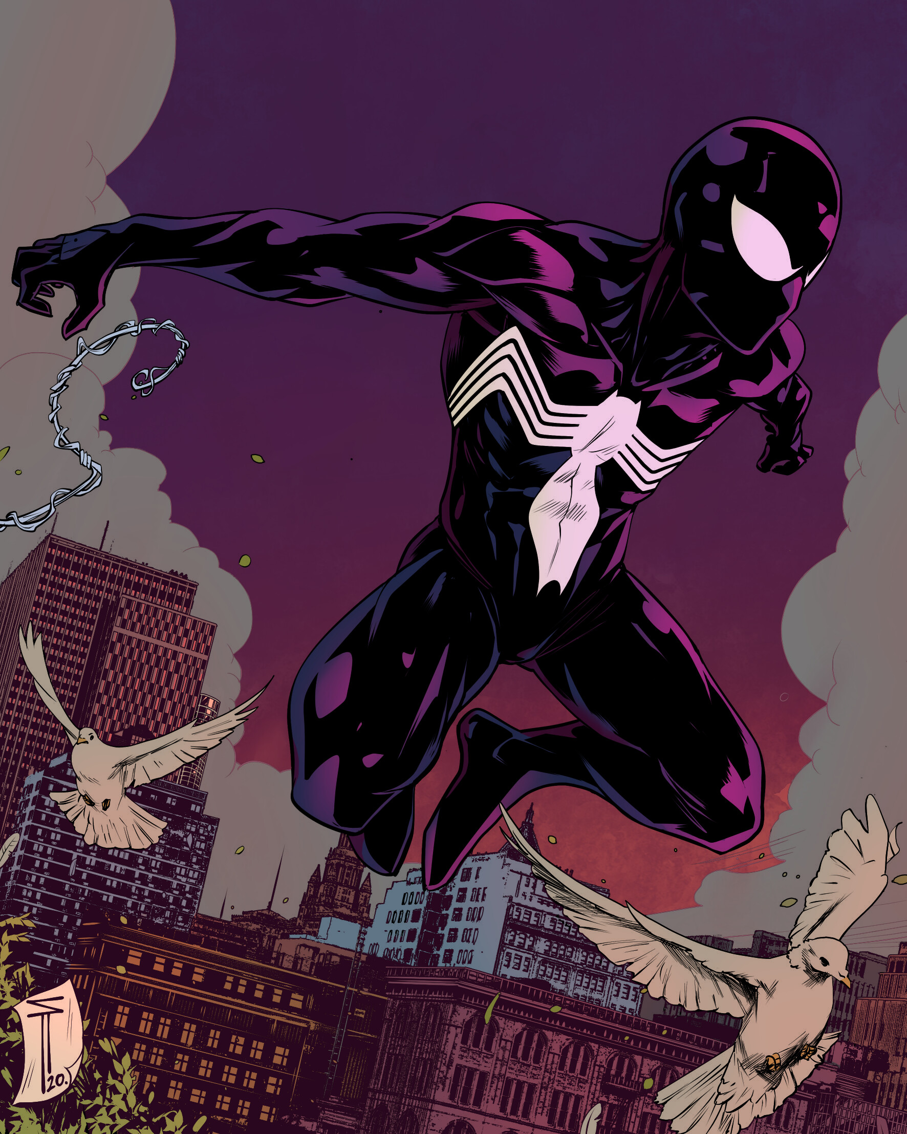 ArtStation - Black Suit Spider-Man