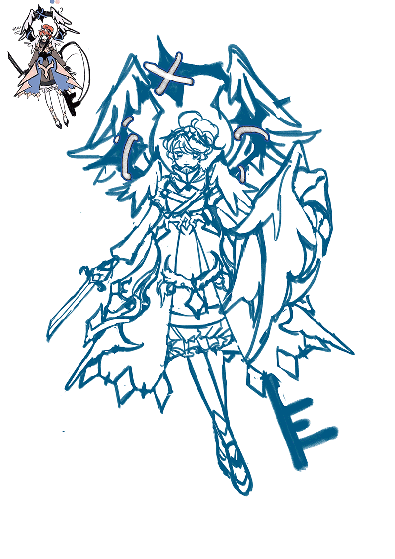 Artstation Angel Shield Girl Character Concept Art Ju Yeon Kim