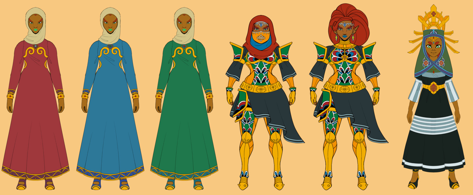 GoldieClaws BotW/AoC Gerudo Redesigns